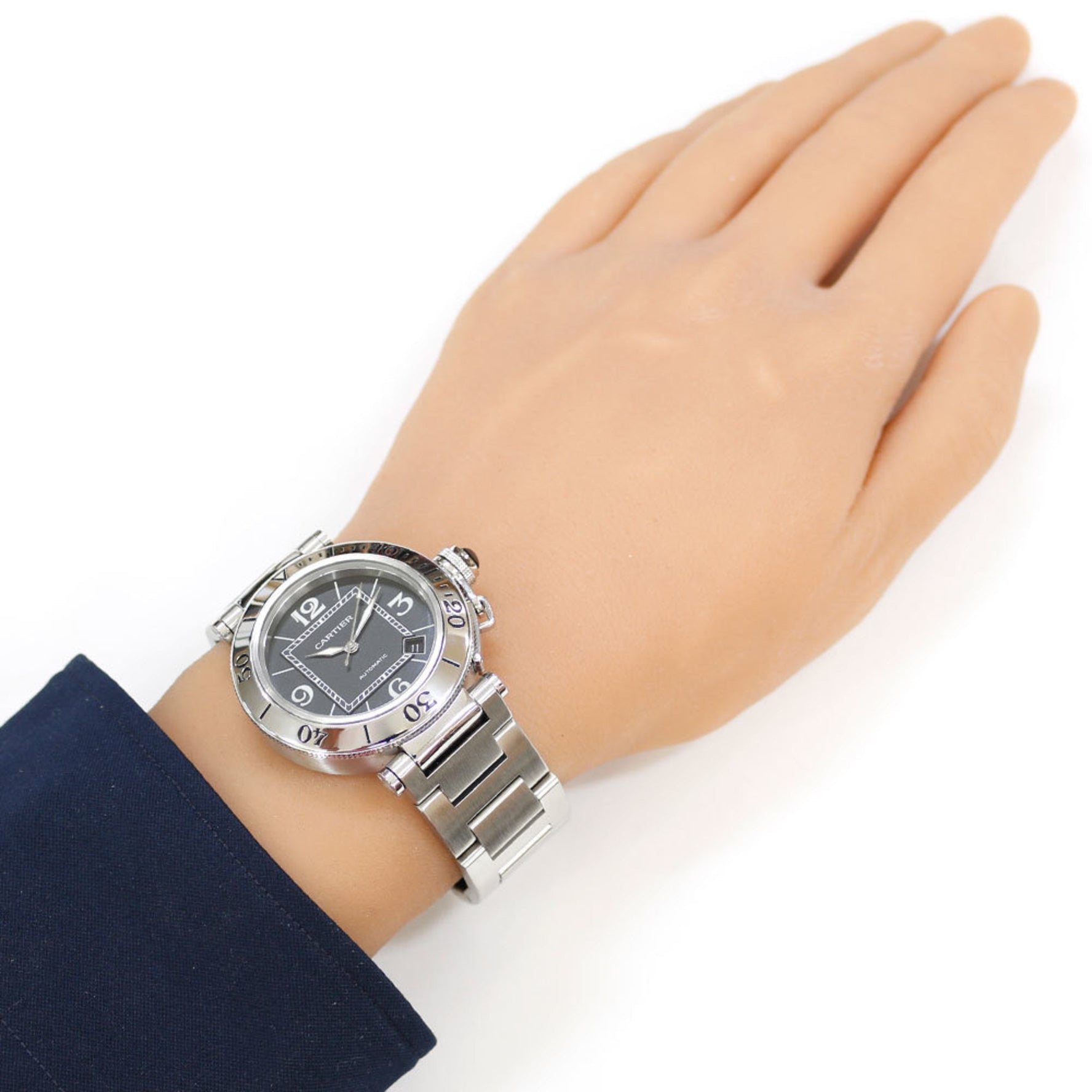 Cartier Pasha Seatimer Watch Stainless Steel 2790 Automatic Overhauled