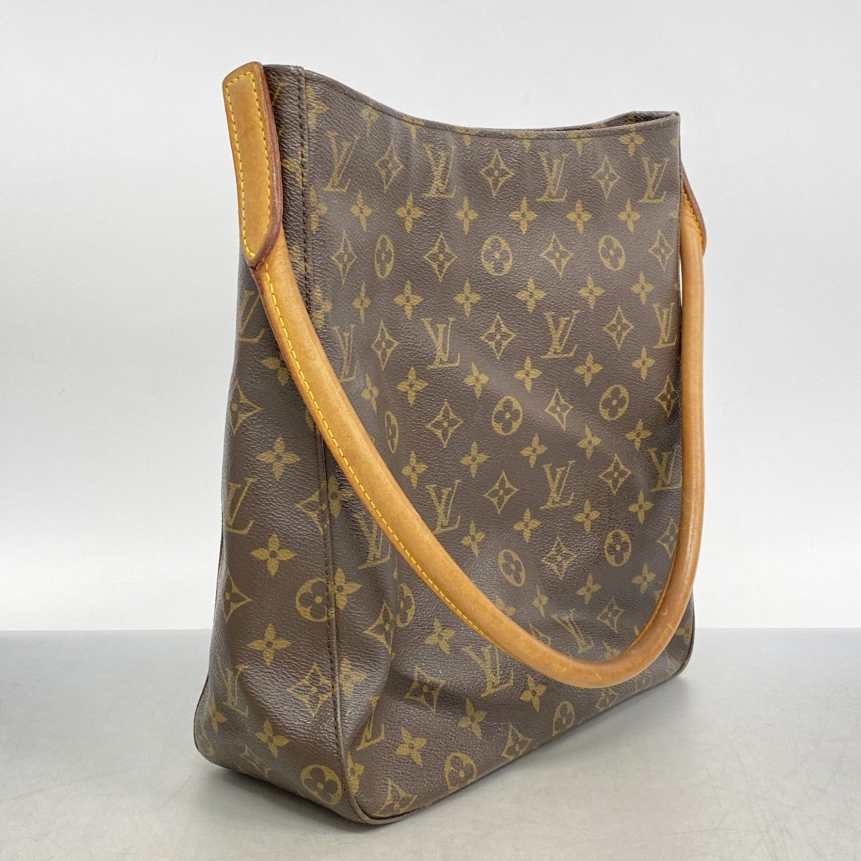 Louis Vuitton Monogram Looping GM Shoulder Bag M51145 Brown Women's