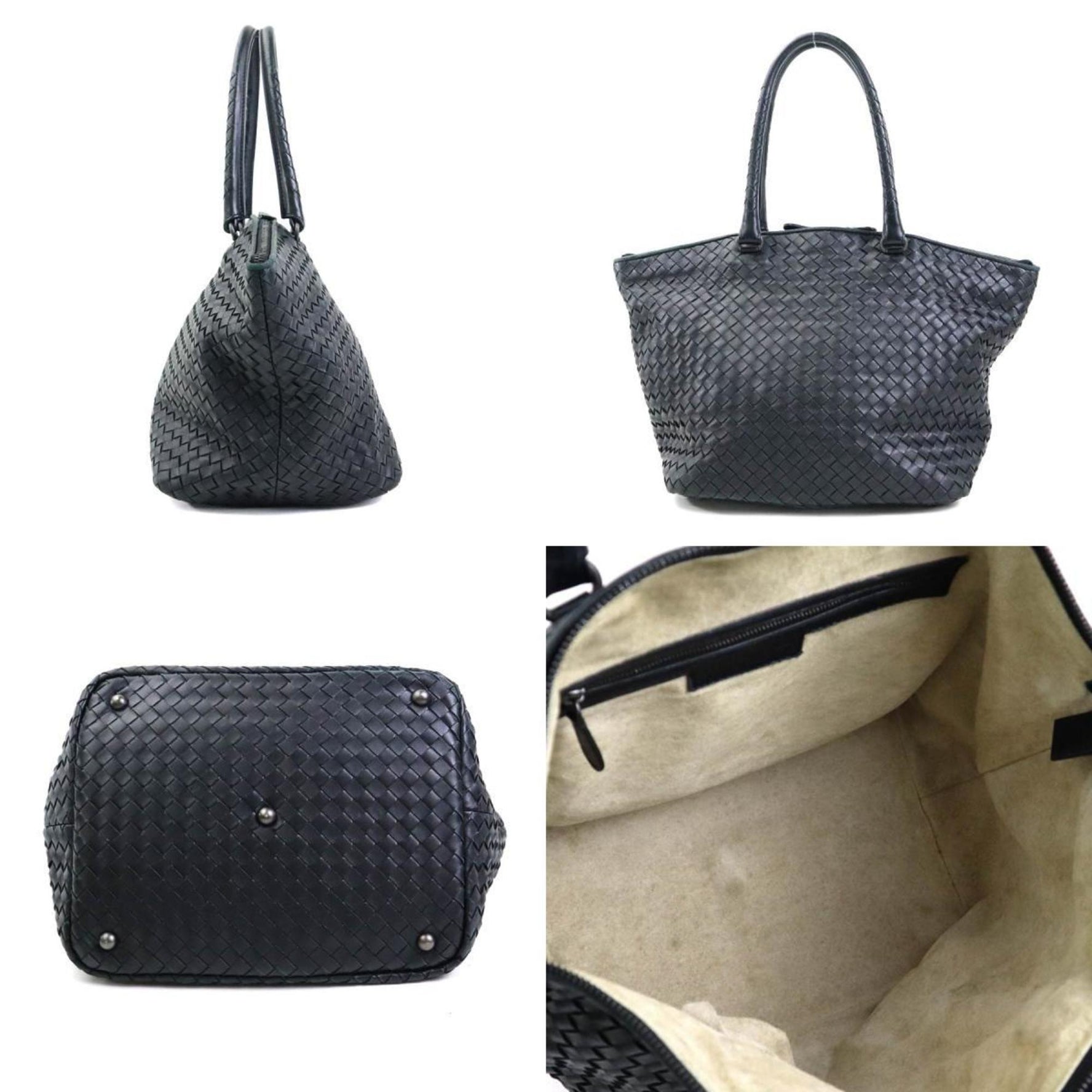 Bottega Veneta Handbag Intrecciato Leather Men's