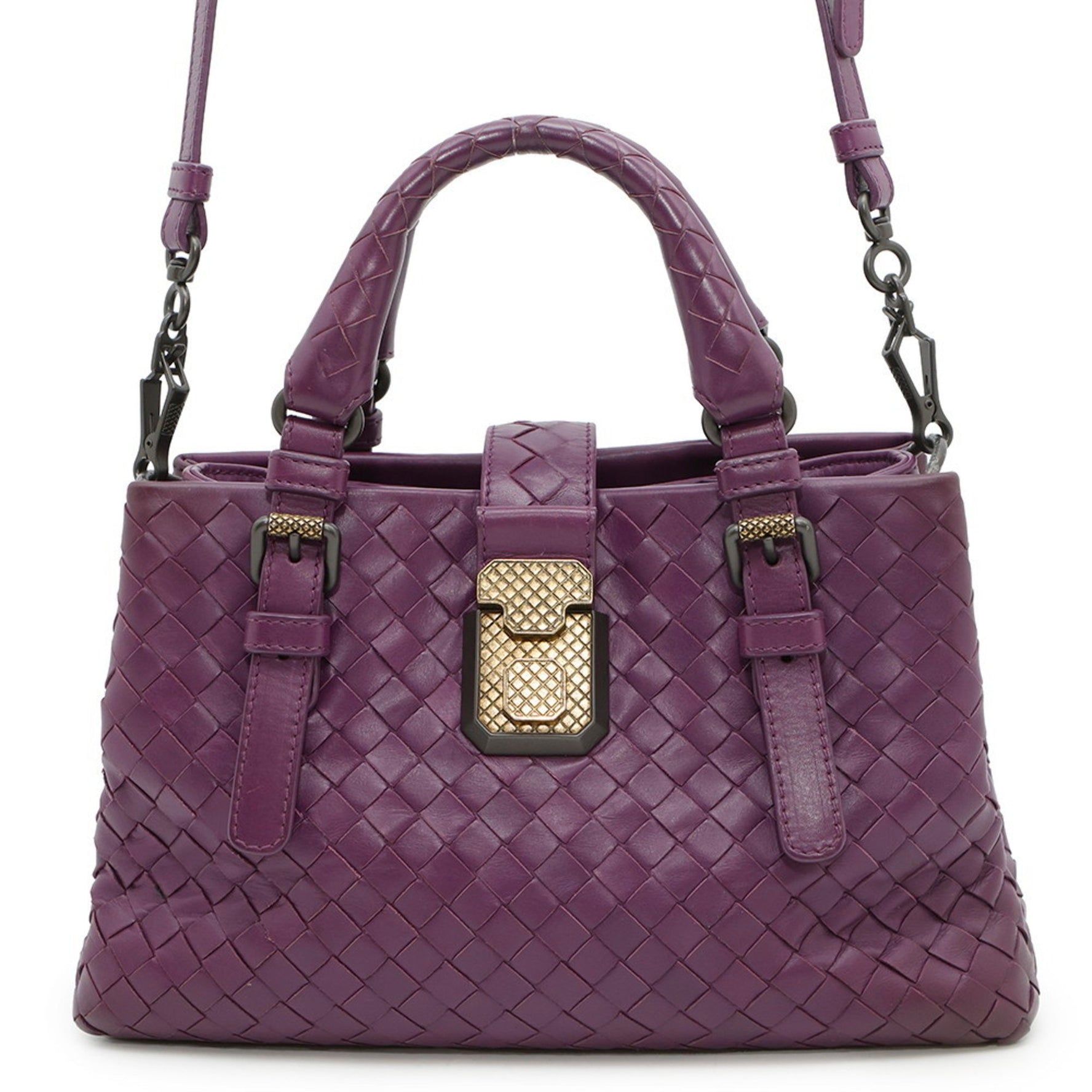 Bottega Veneta Intrecciato Mini Roma Bag, shoulder bag