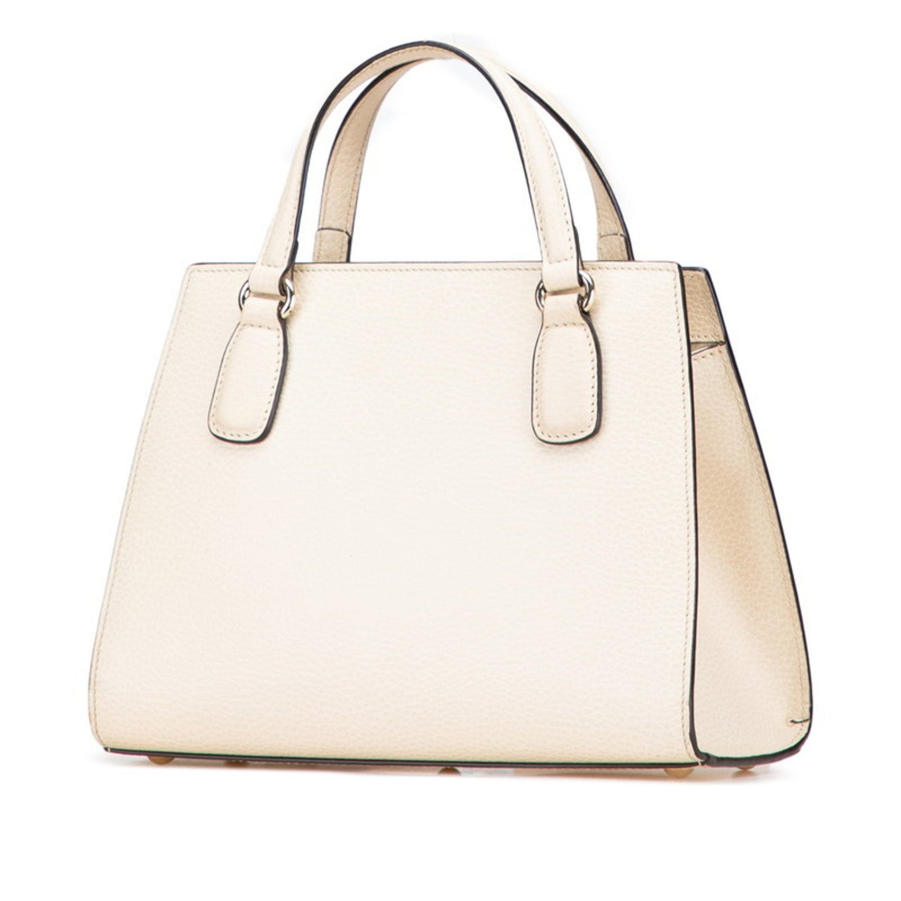 Gucci Soho Interlocking G Handbag White Ivory Leather