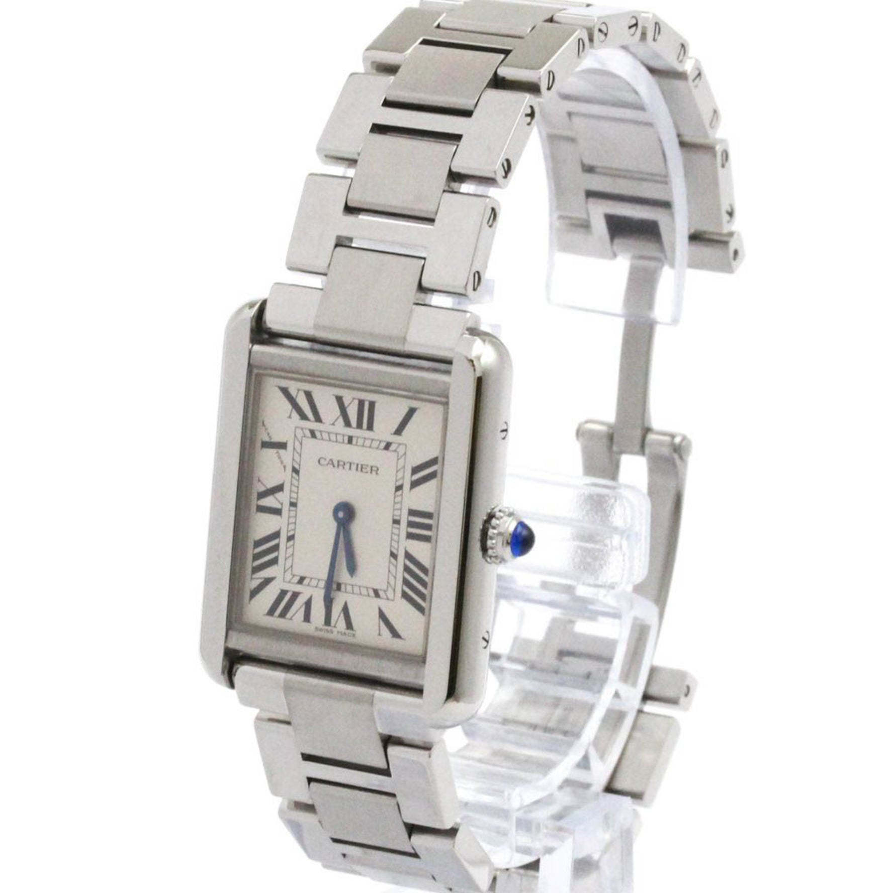 CARTIER Tank Solo SM Steel Quartz Ladies Watch Polished