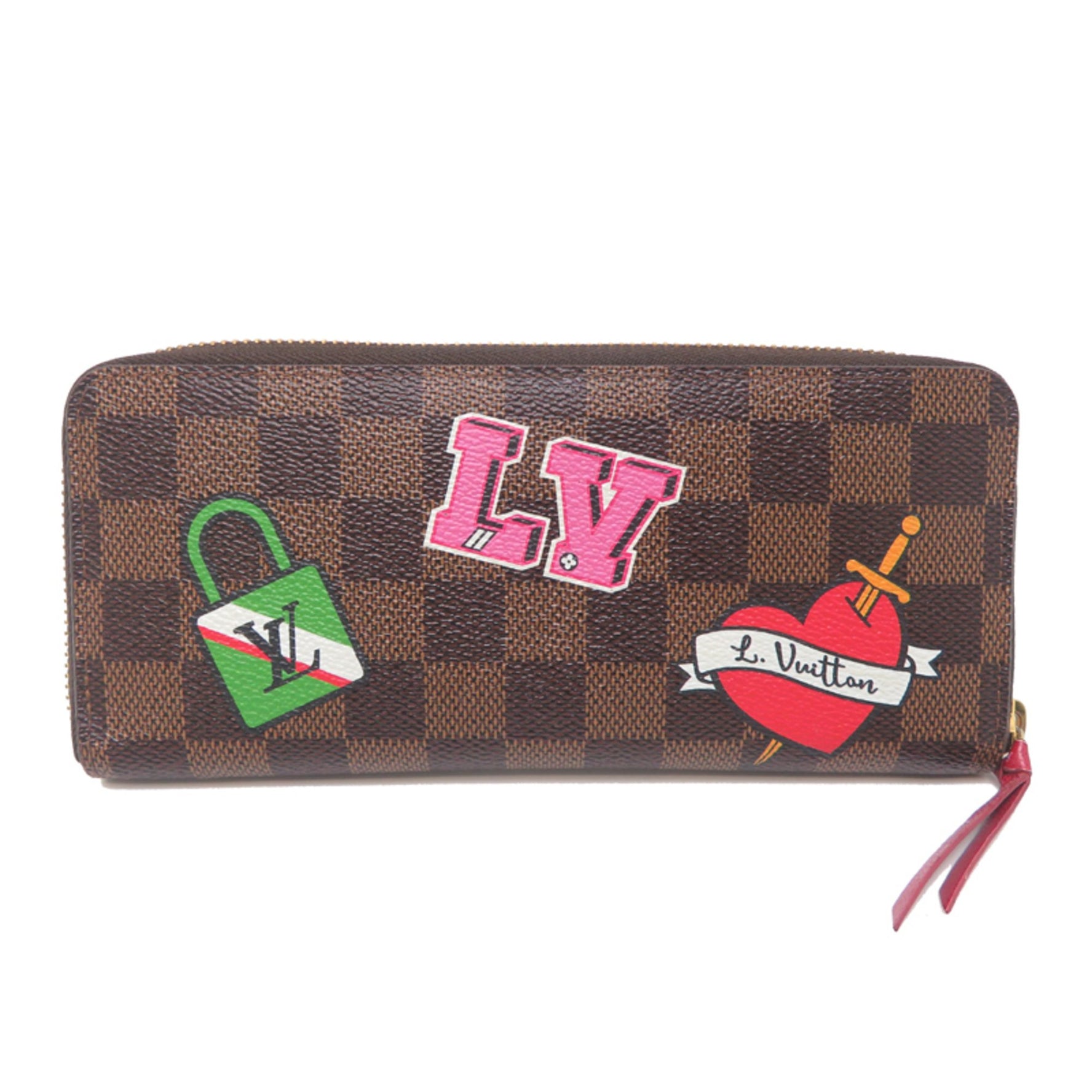 Louis Vuitton Portefeuille Clemence Long Wallet (Discontinued) Damier