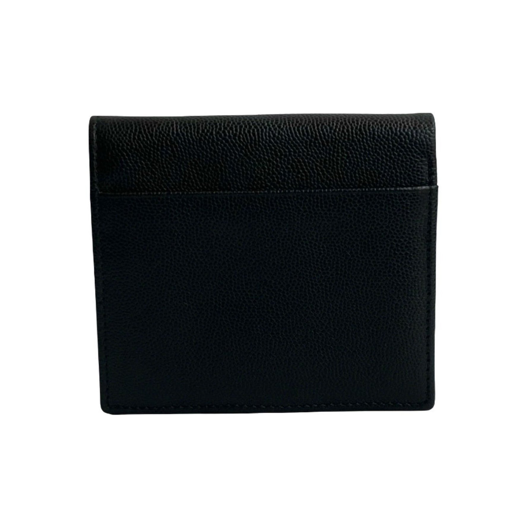 Christian Dior logo hardware leather genuine bifold mini wallet