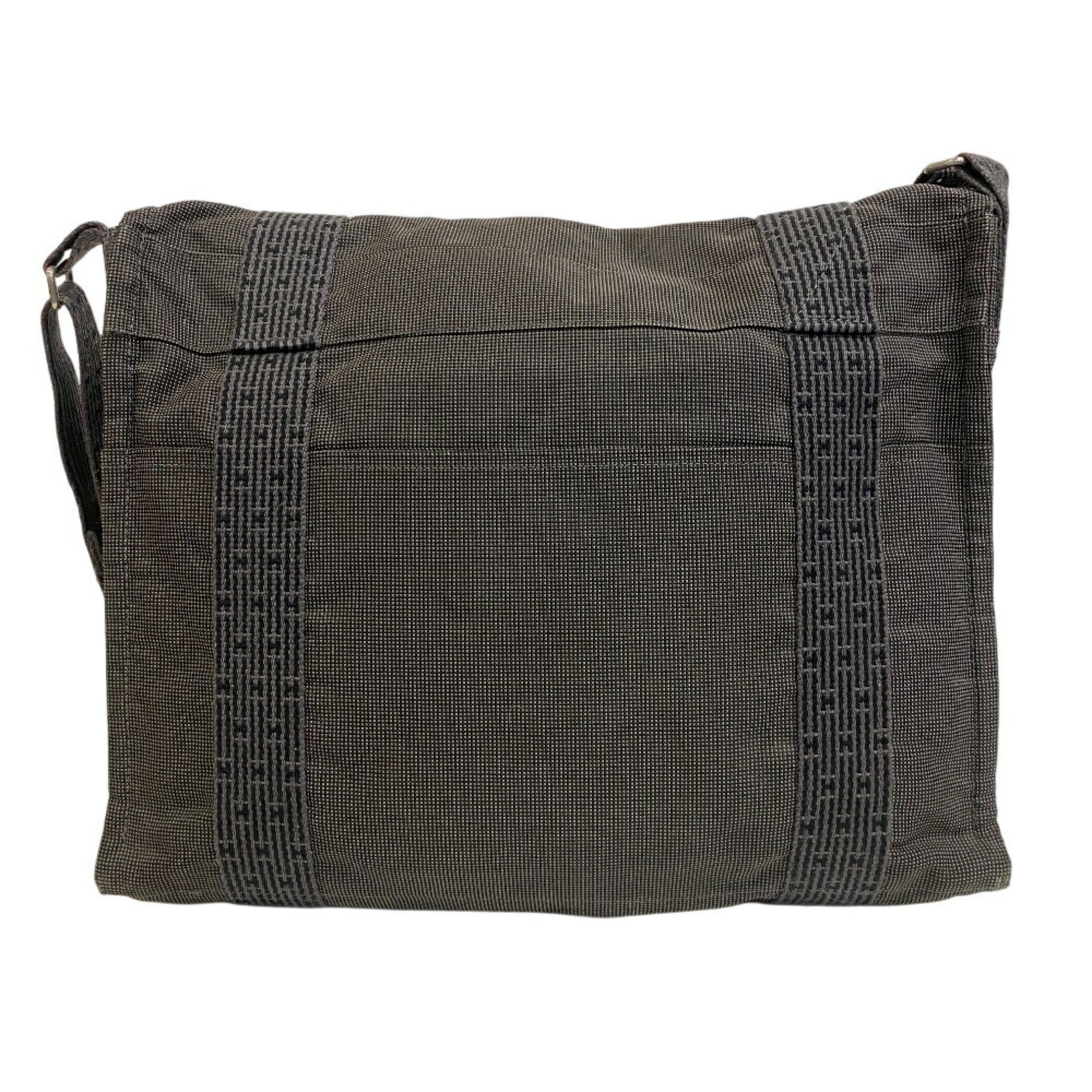 HERMES Hermes Bassus MM Air Line Shoulder Bag, Women's, Gray, Unisex