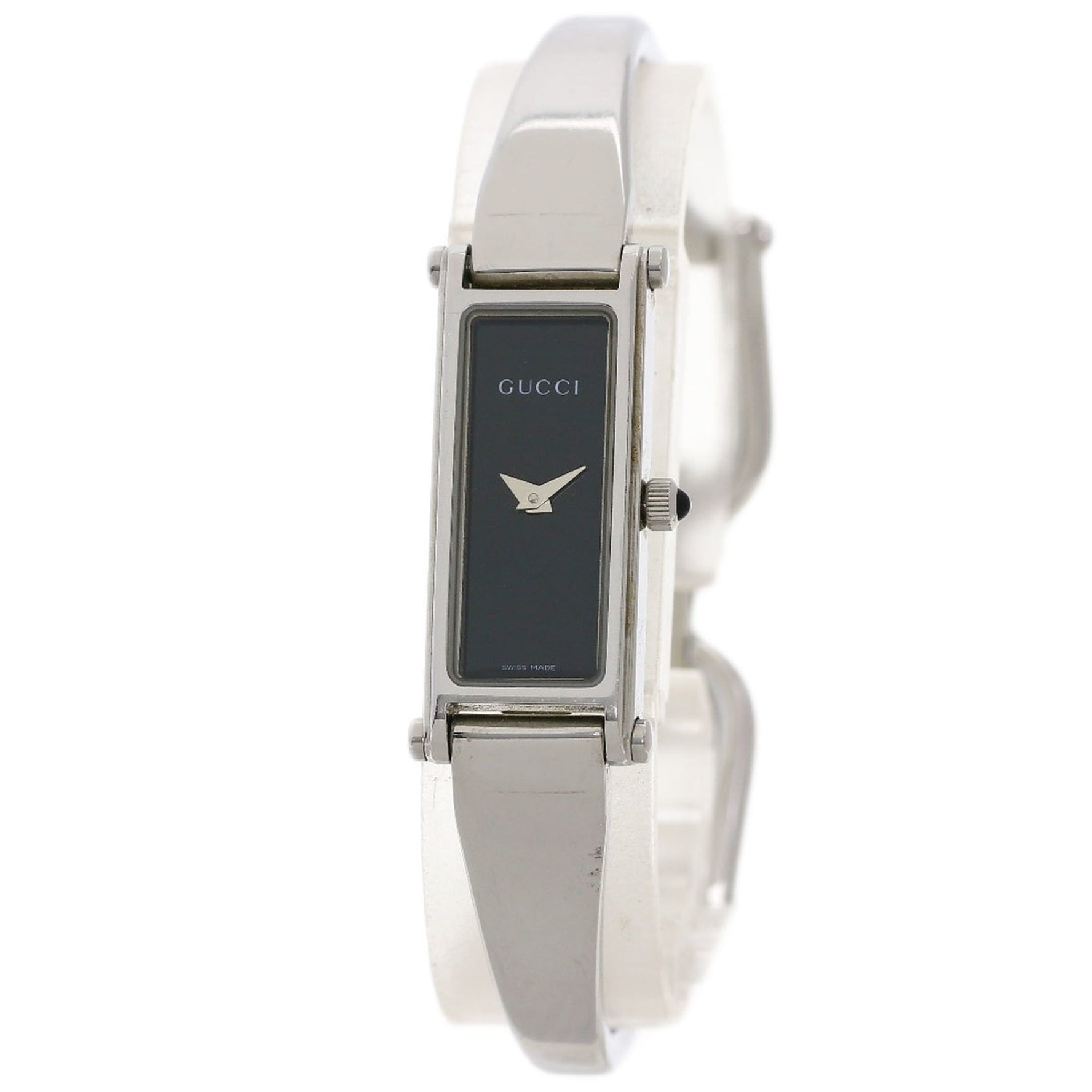 Gucci Square Face Watch Stainless Steel SS Ladies GUCCI