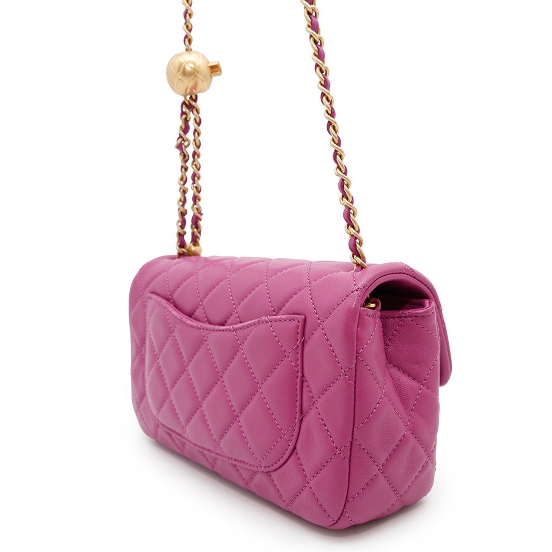 Chanel Chain Shoulder Bag Mini Matelasse Lambskin AS1786 CHANEL Flap Coco Ball