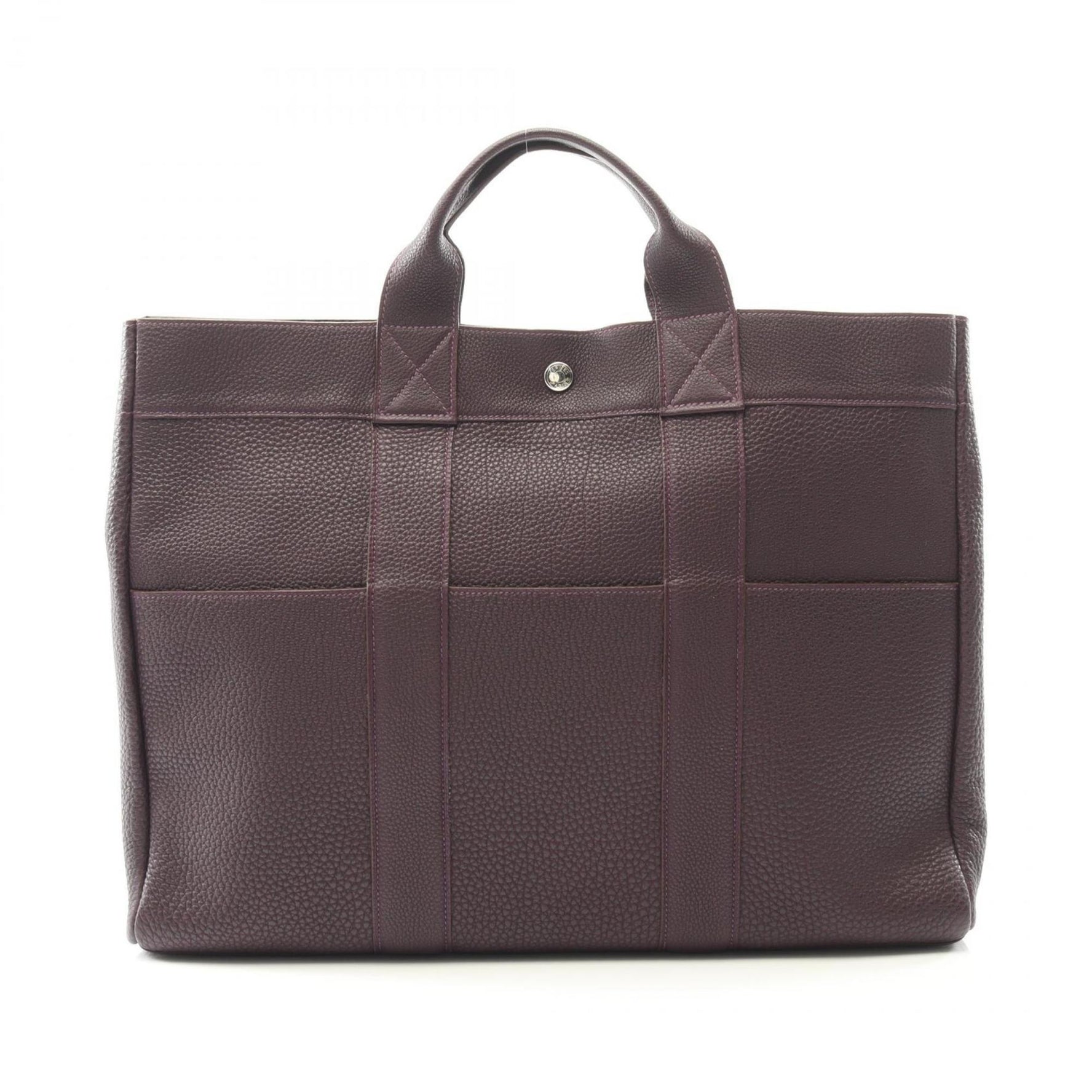 Hermes Hermès Four Tou MM Tote Bag, Leather Togo, Purple