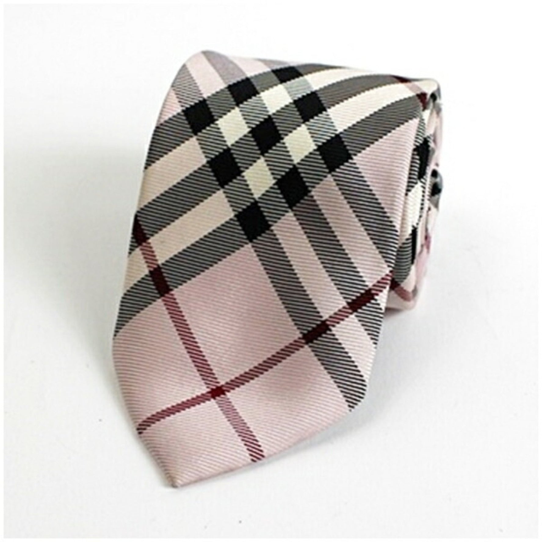 Burberry Black Label Silk Tie Check BURBERRY BLACK LABEL Men's