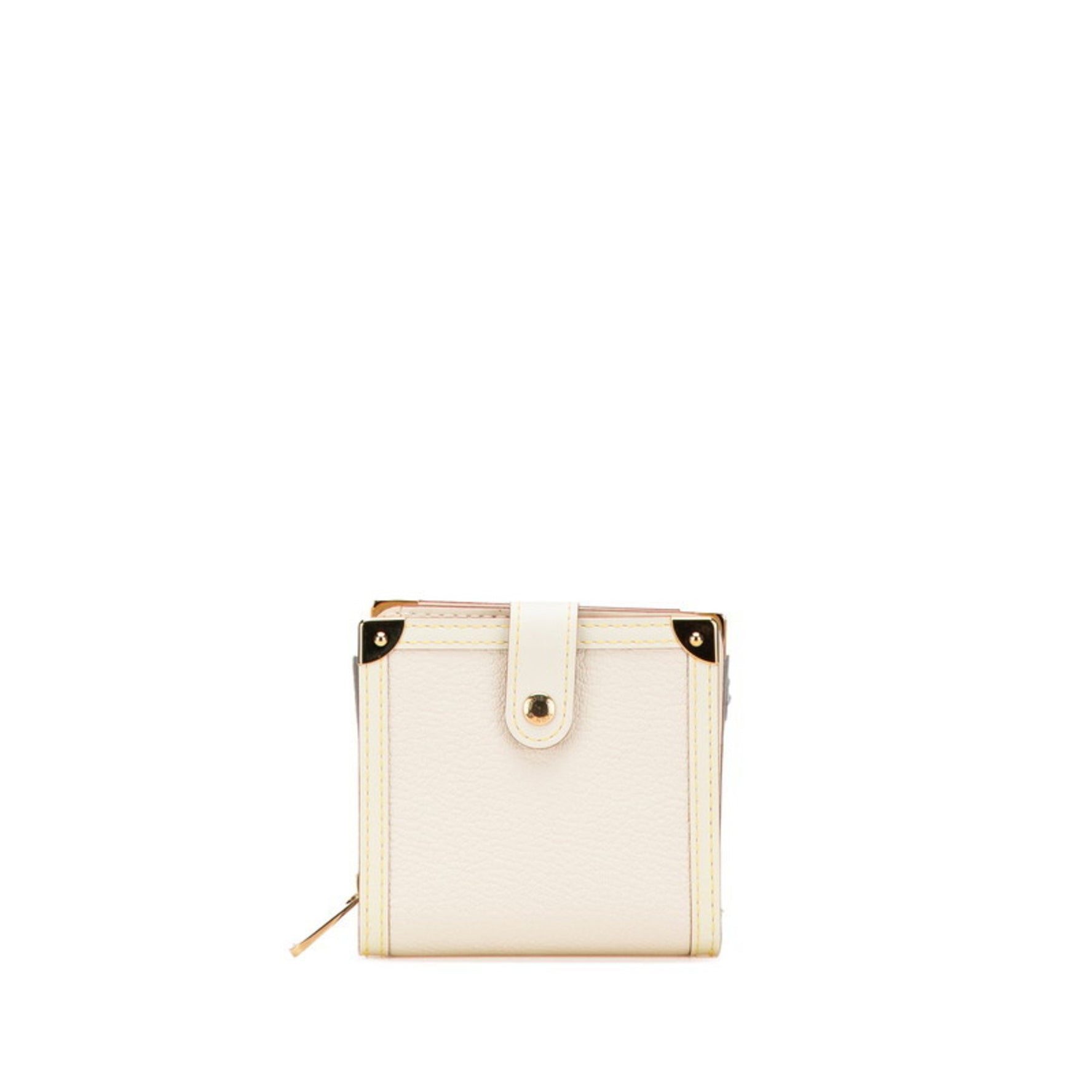 Louis Vuitton Suhali Compact Zip Bifold Wallet Blanc White Leather