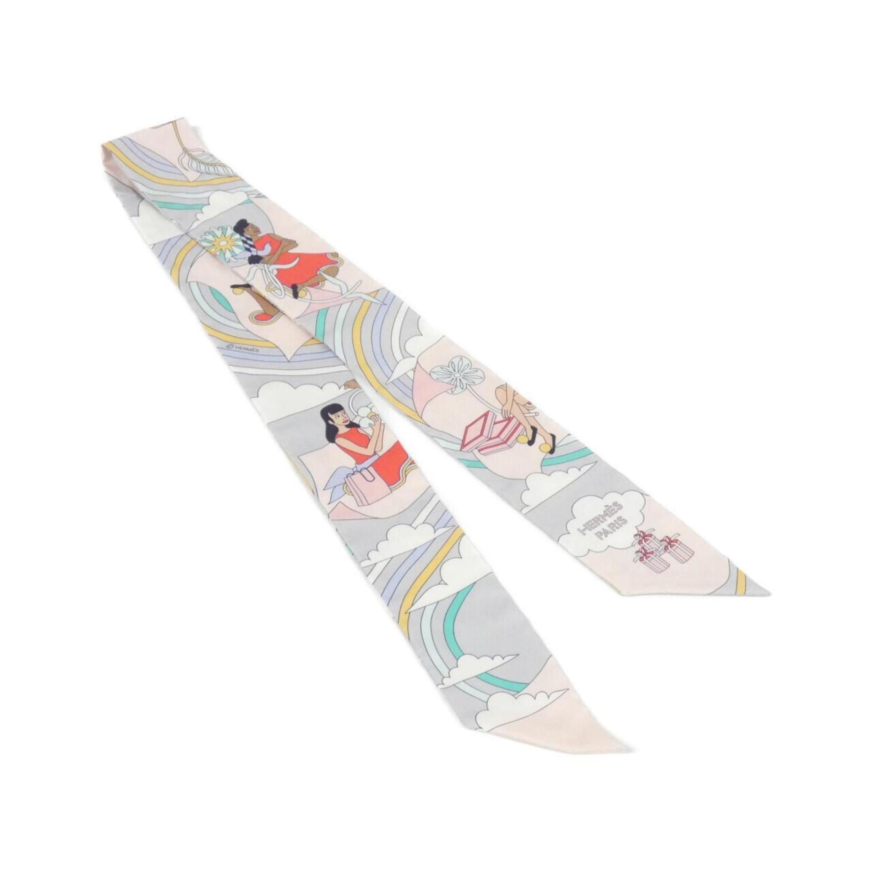 Hermes Hermès CARRES VOLANTS Twilly Scarf