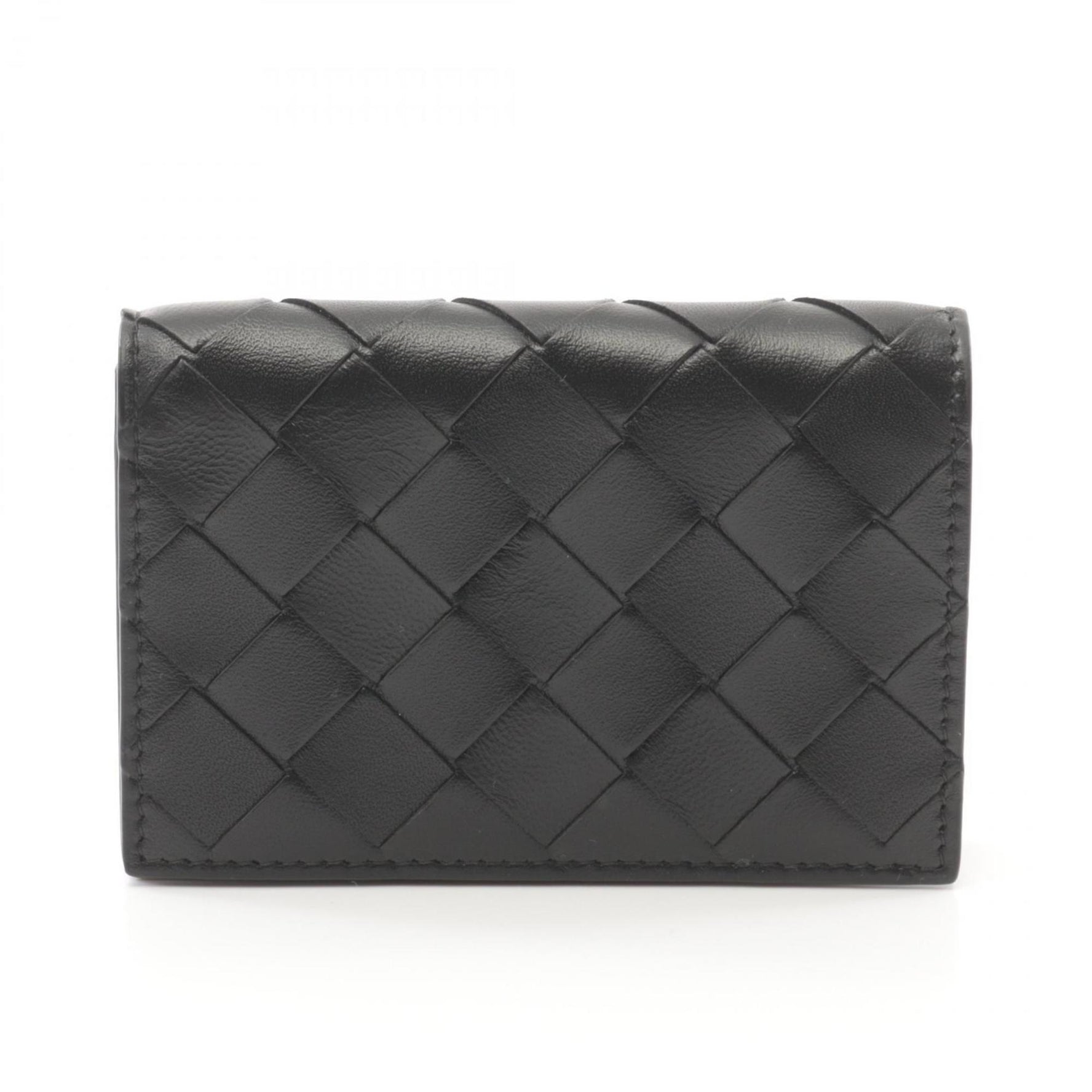 BOTTEGA VENETA Intrecciato Card Case Leather Men's Black 667141VCPP38425