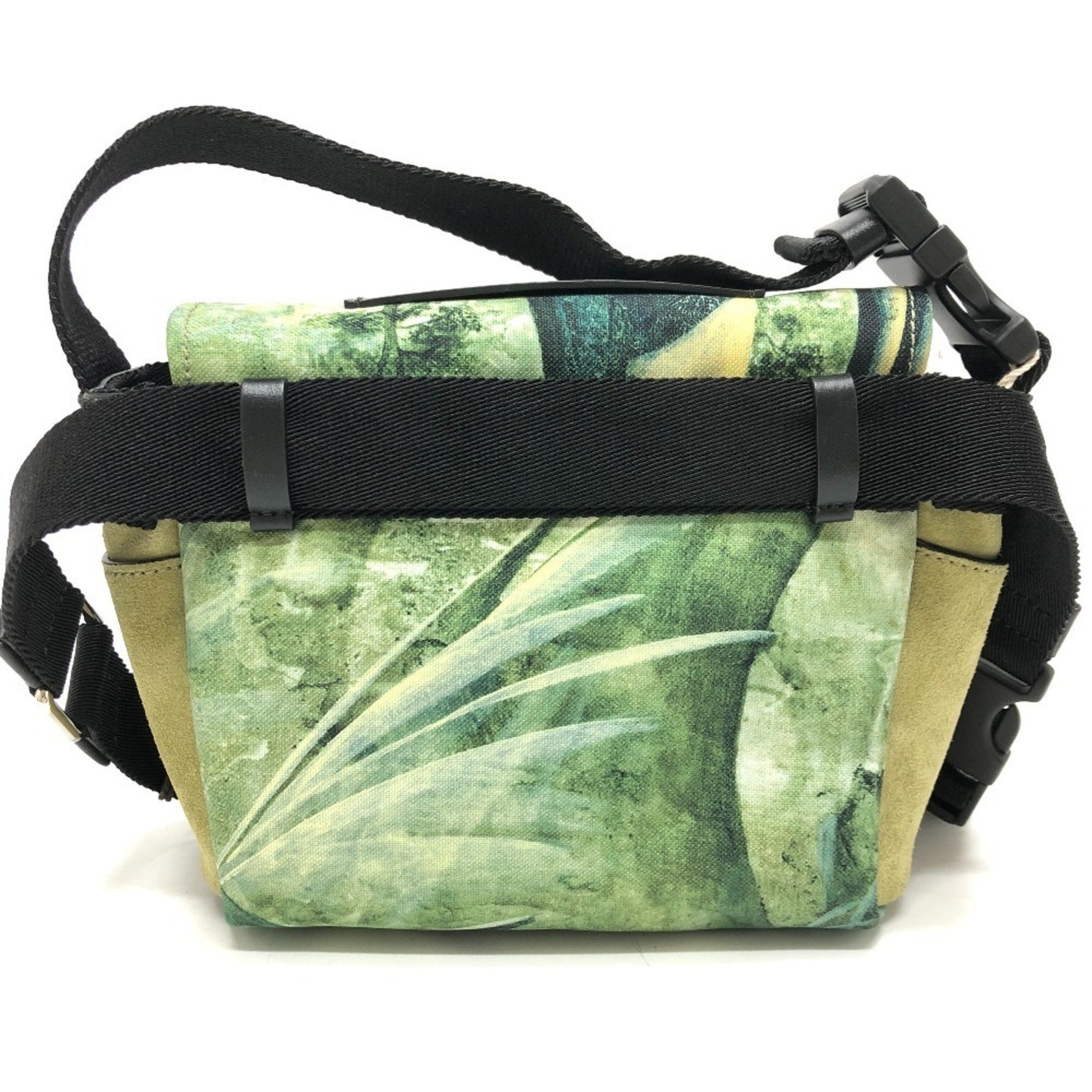Valentino Garavani dragon motif crossbody bag, canvas shoulder green