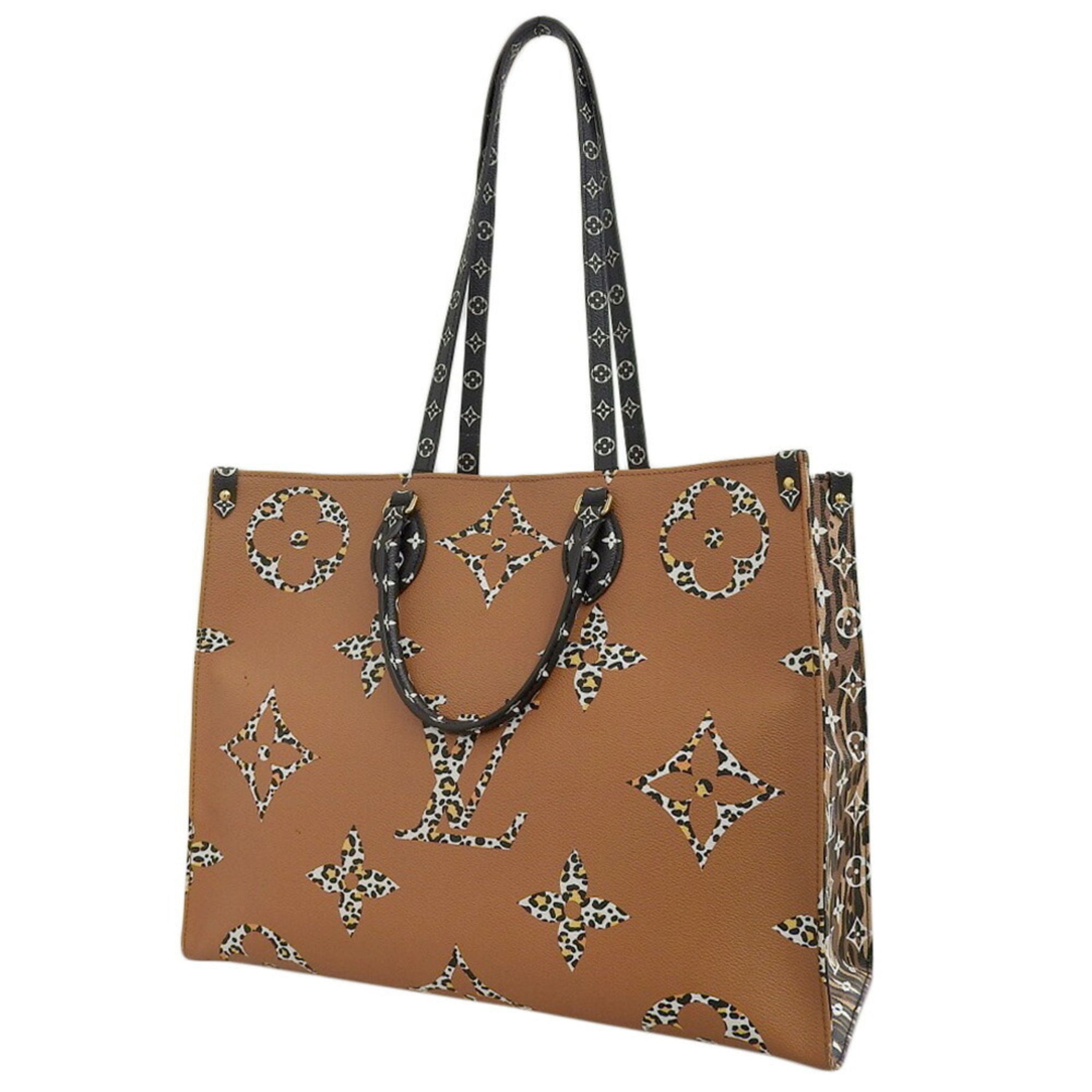 LOUIS VUITTON Giant Monogram Jungle On the Go GM Tote Bag Noir