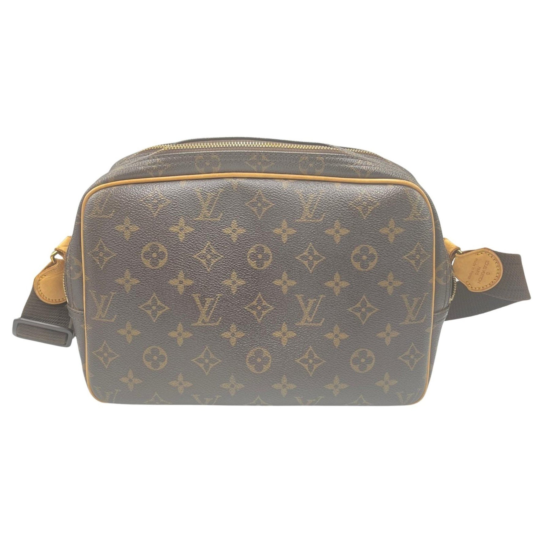 Louis Vuitton Monogram Reporter PM Shoulder Bag in Canvas, Brown