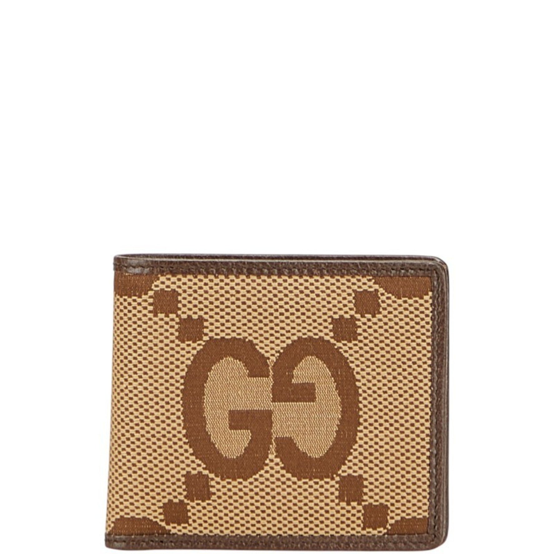 Gucci Jumbo GG Bifold Wallet Canvas and Leather