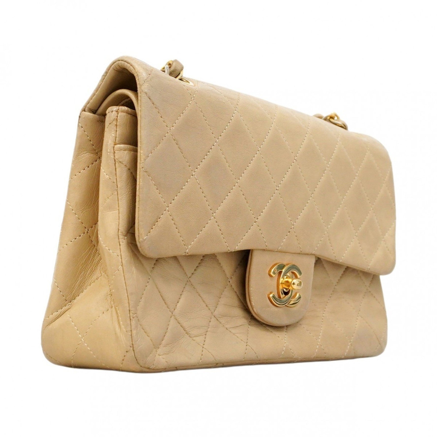 Chanel Matelasse Shoulder Bag with Double Flap and Chain, Lambskin