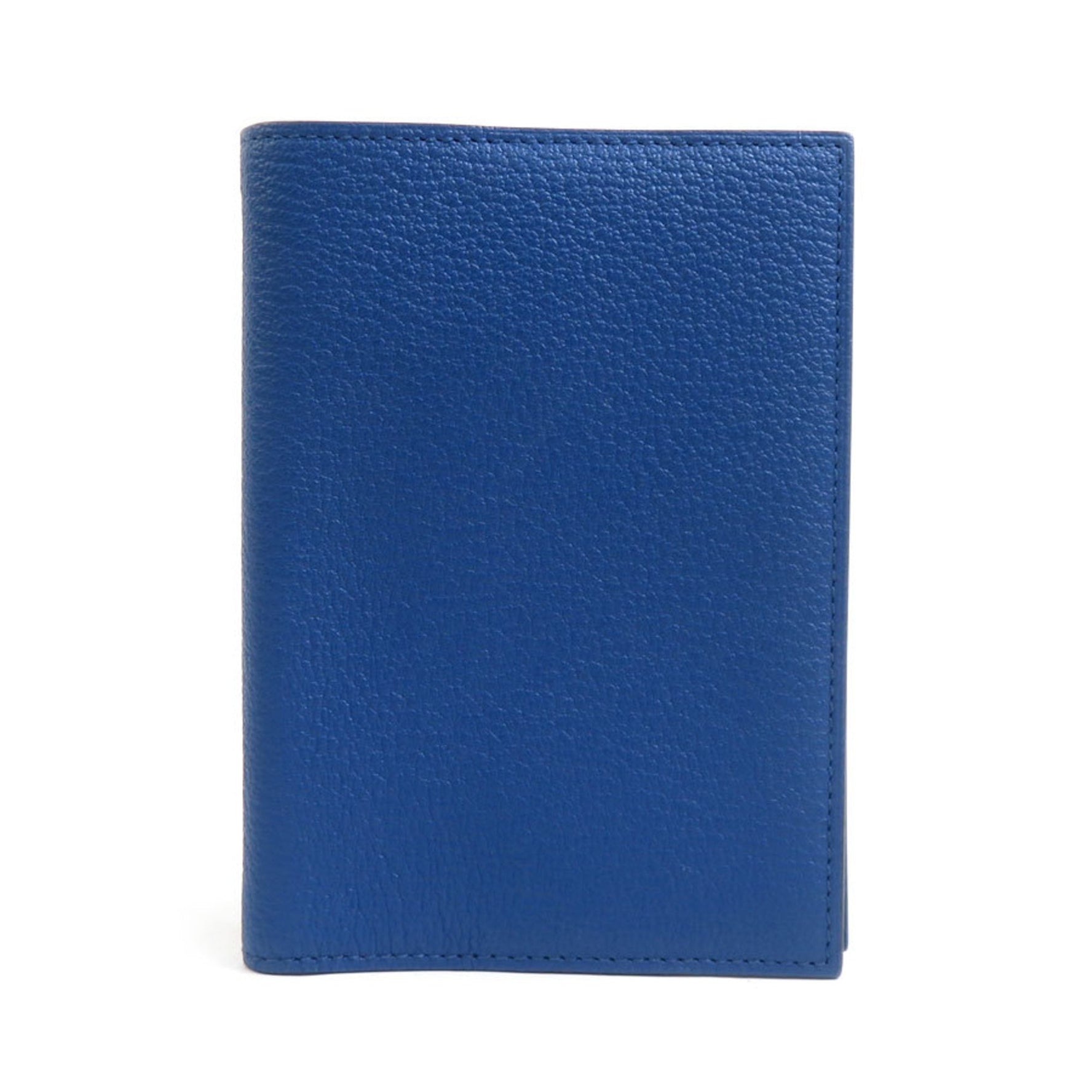 Hermes Hermès Leather Notebook Cover, and Silver, Men's