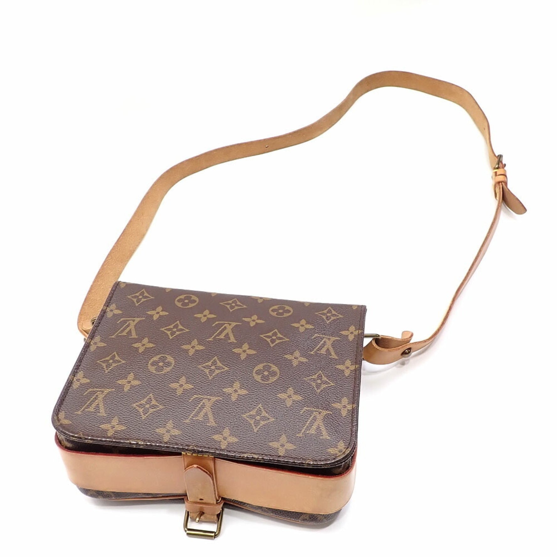 Louis Vuitton Monogram Cartesiere MM Shoulder Bag, Women's, M51253, 22, C218486