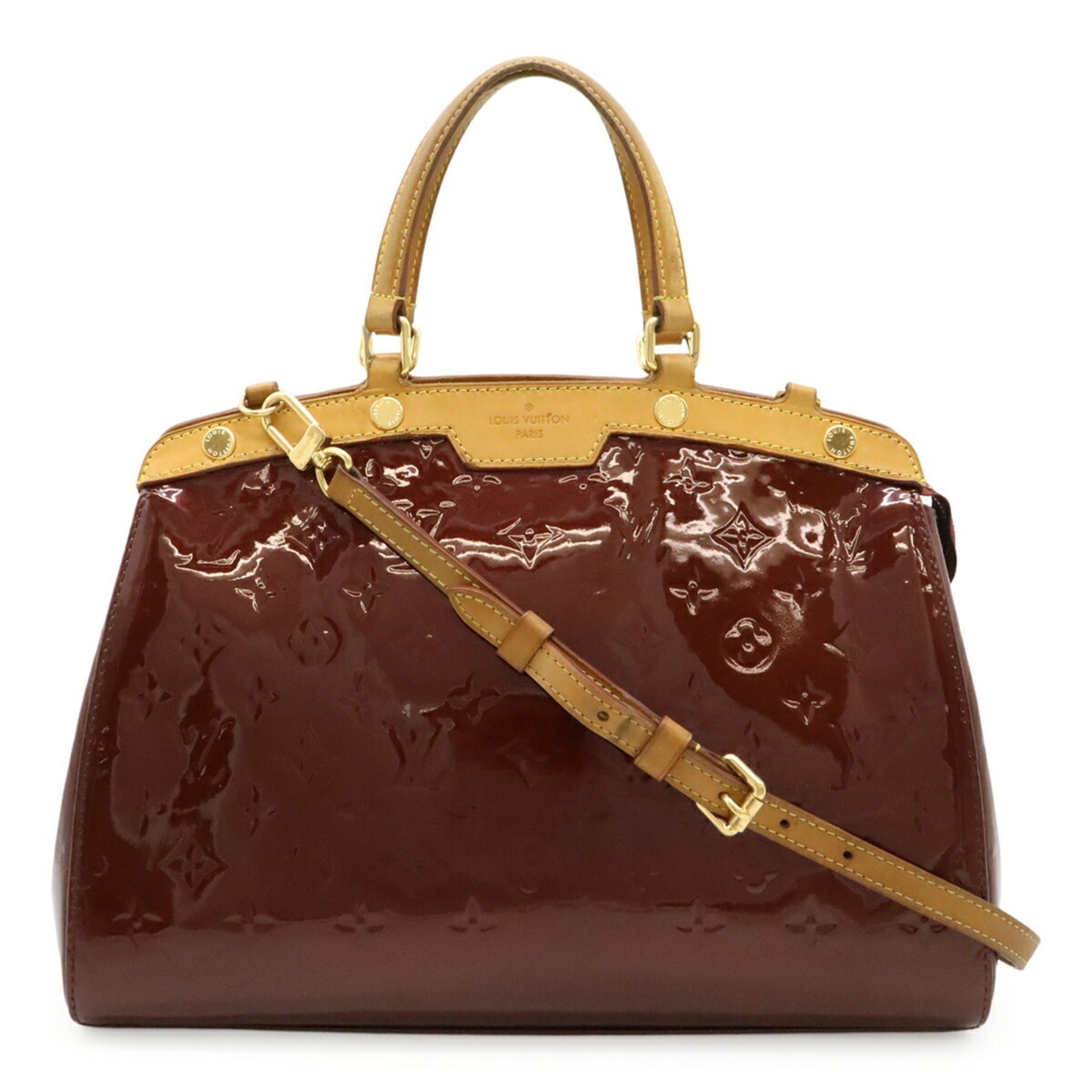 Louis Vuitton Monogram Vernis MM Handbag/Tote/Shoulder Bag in Enamel Rouge Fauvist