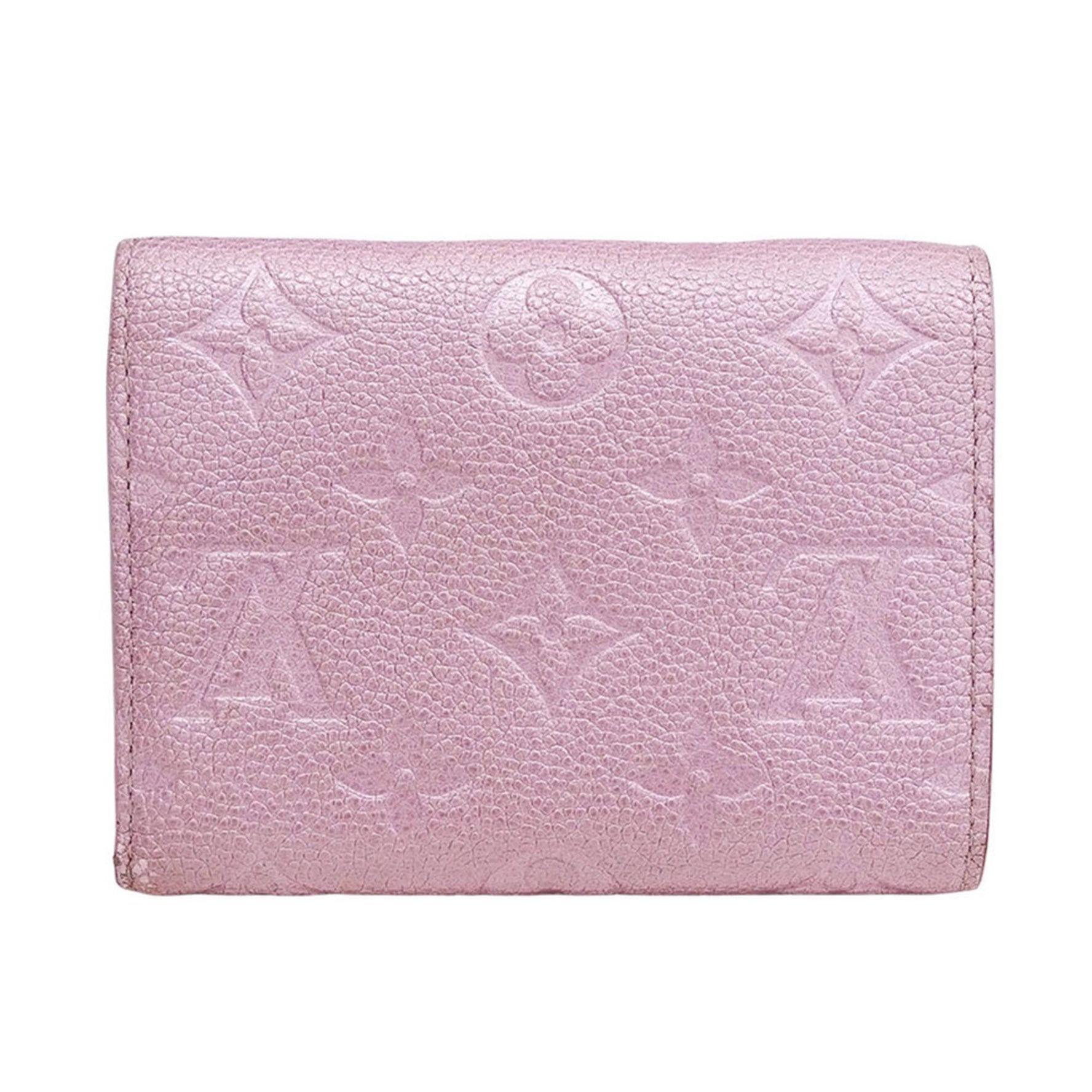 Louis Vuitton Monogram Empreinte Tri-fold Wallet, Portefeuille Victorine, Compact Wallet with Logo