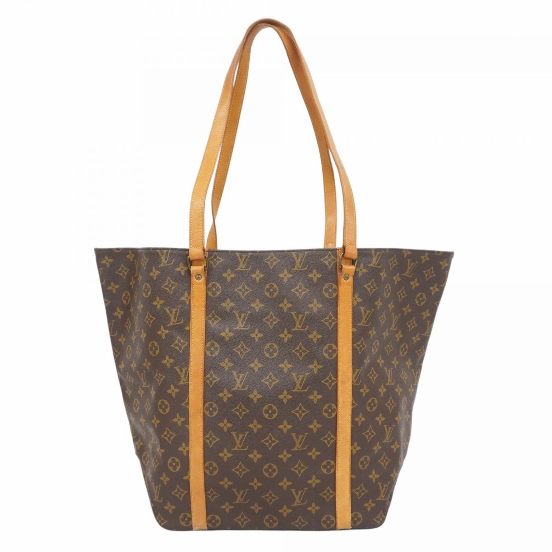 Louis Vuitton Monogram Sac GM Tote Bag M51110 Brown Women's