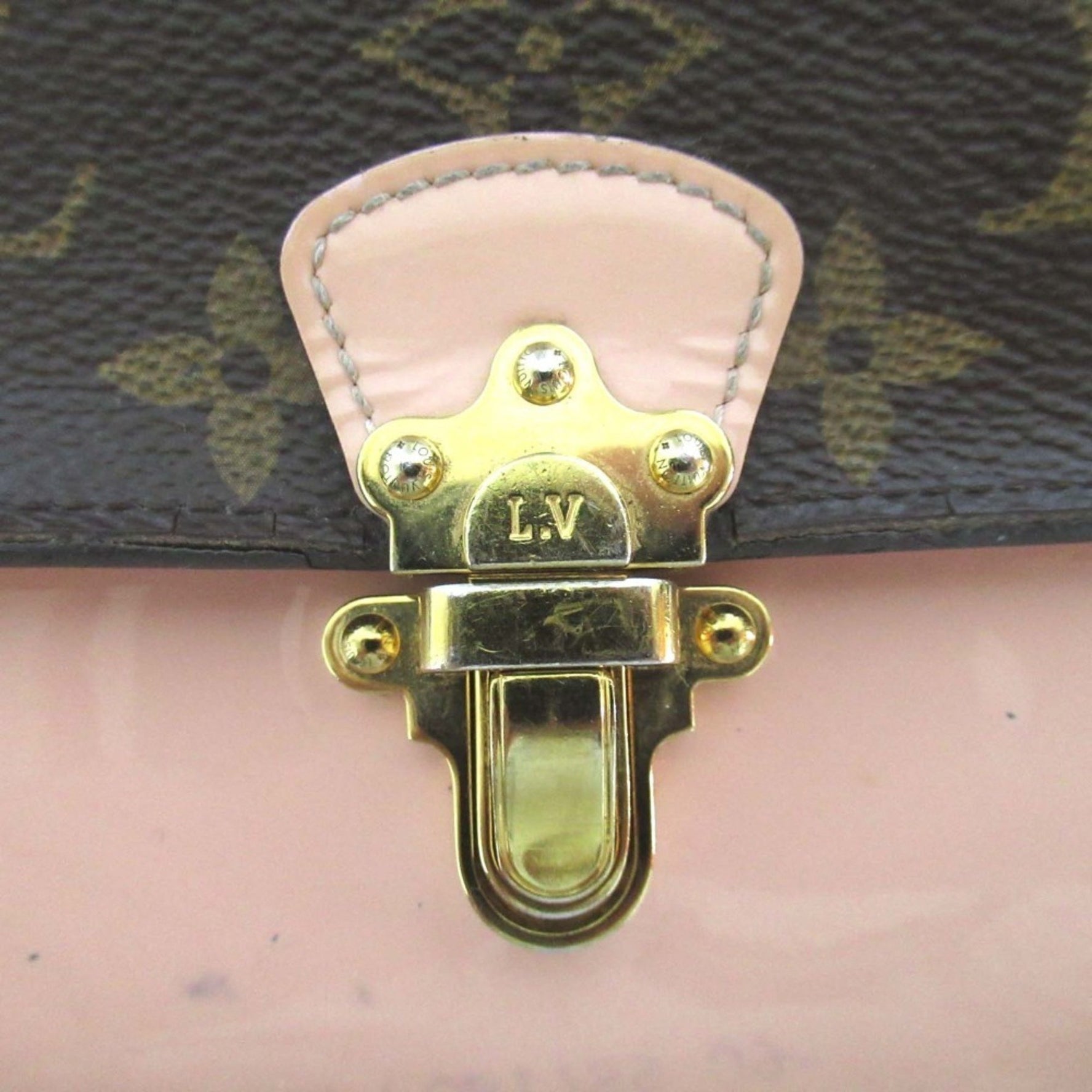 Louis Vuitton Monogram Portefeuille Cherrywood Long Wallet Pink Beige