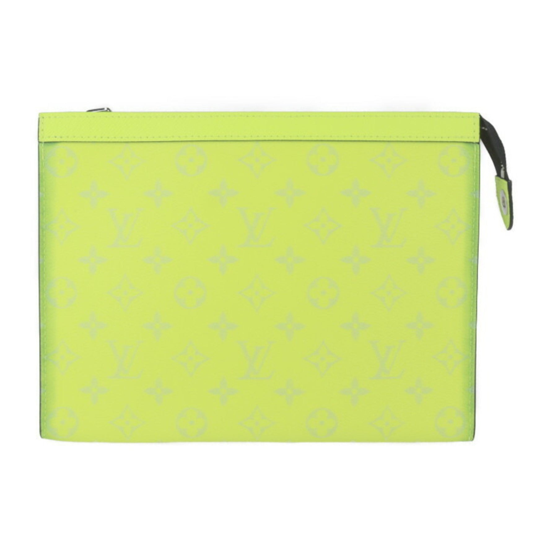 LOUIS VUITTON Louis Vuitton Pochette Voyage MM Taiga Rama Second Bag M30946 Monogram Canvas Yellow Clutch Pouch