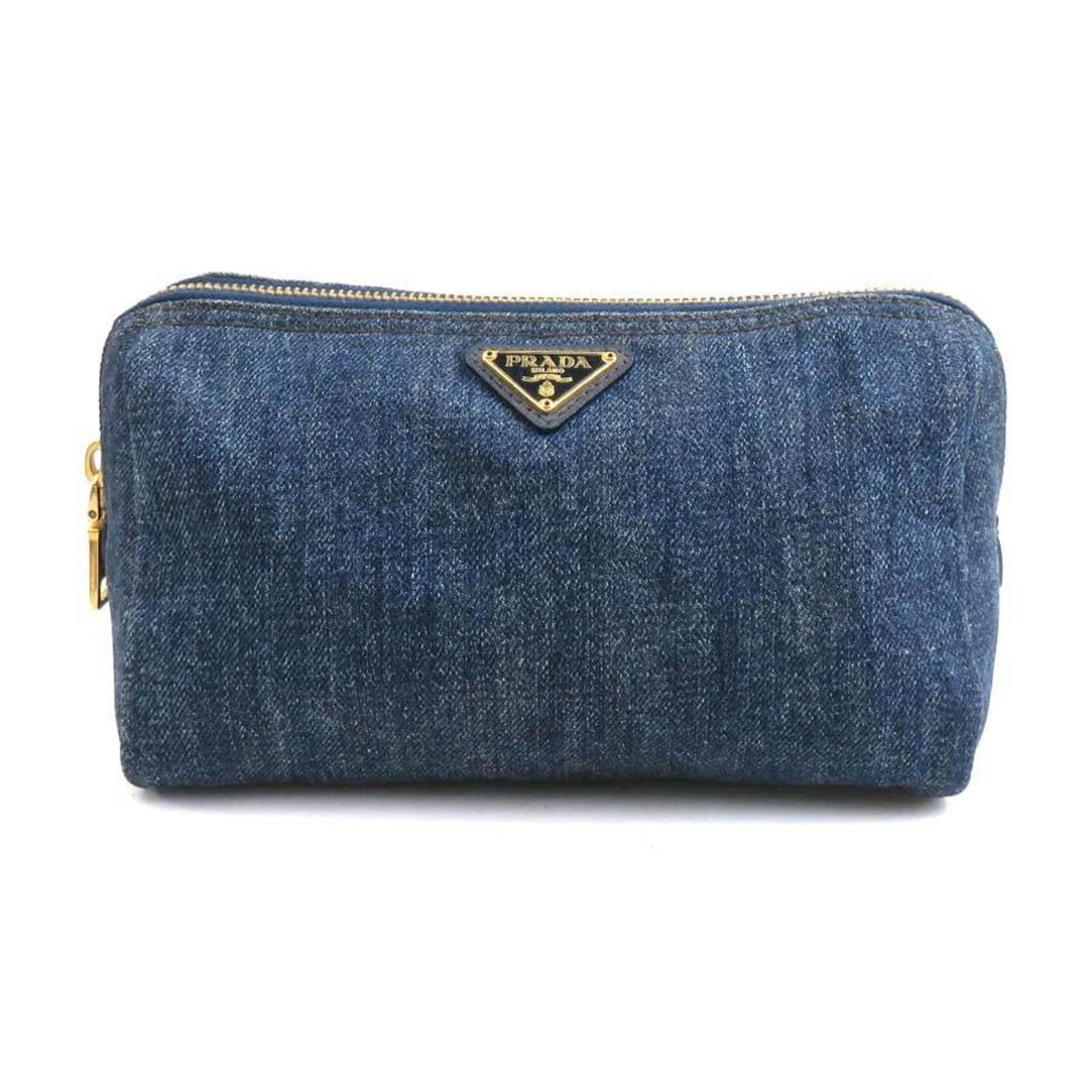 Prada Pouch Bag Denim Blue Men's Women's 1N0693 56293a