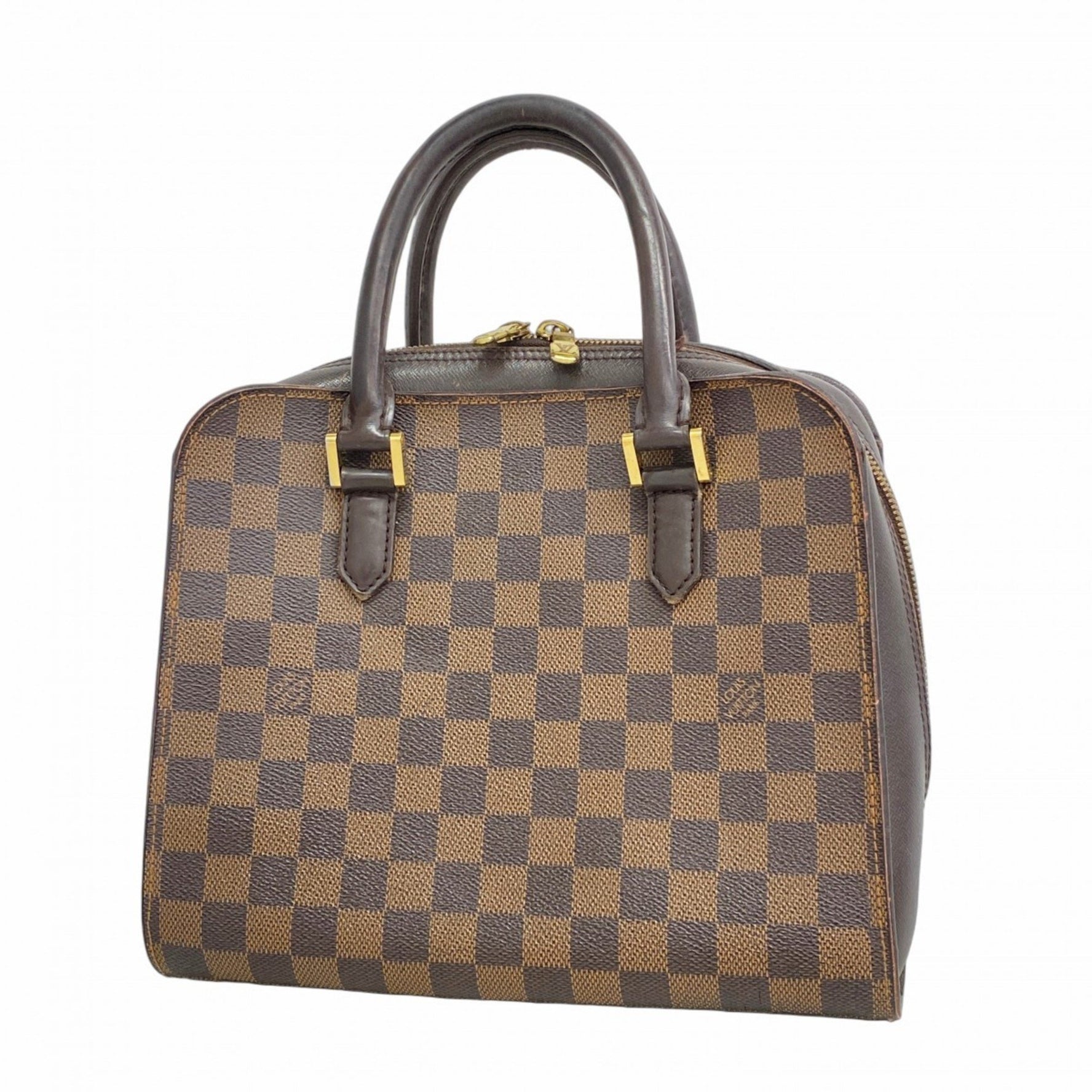 Louis Vuitton Damier Triana Handbag N51155 Ebene for Women