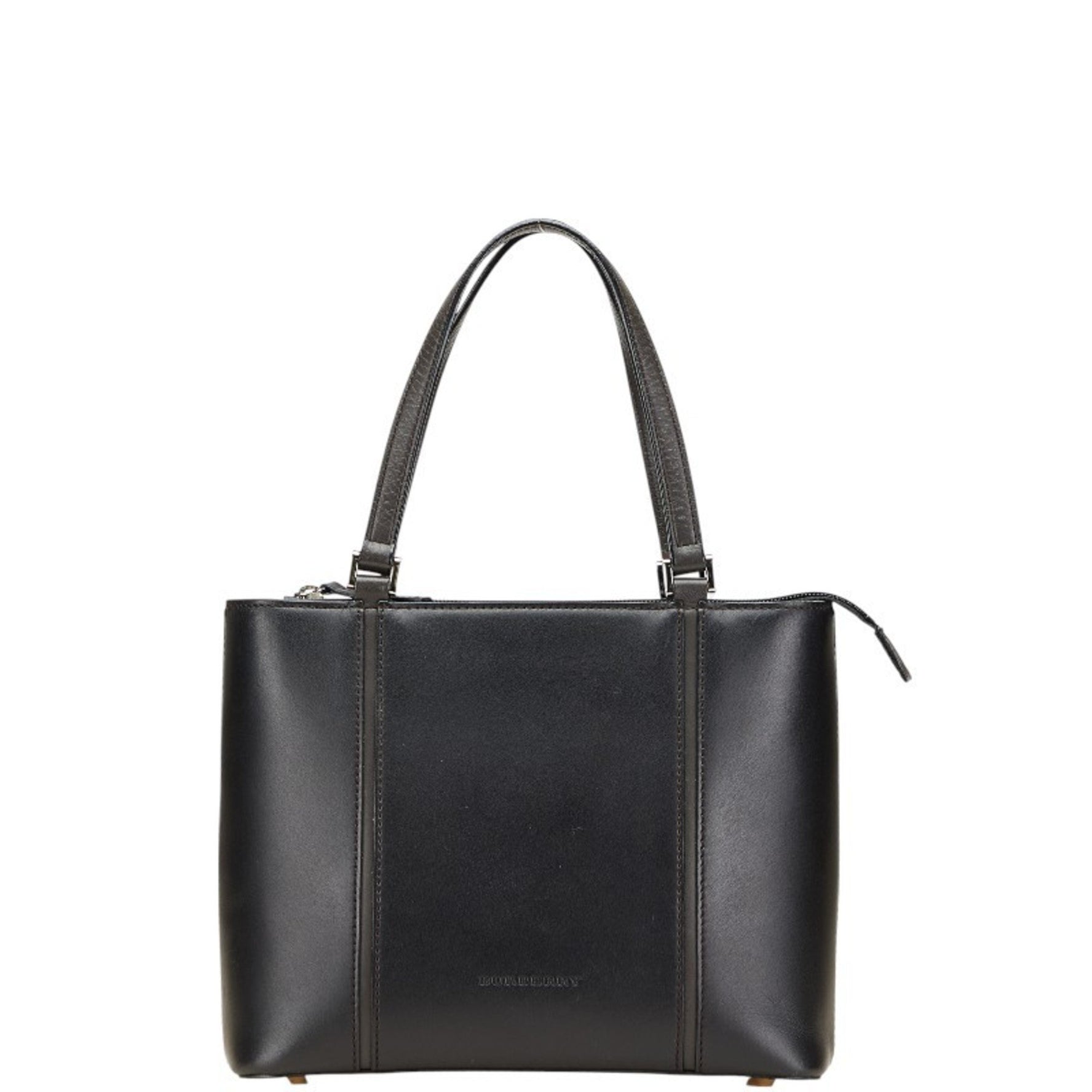 Burberry Nova Check Lining Handbag in Leather