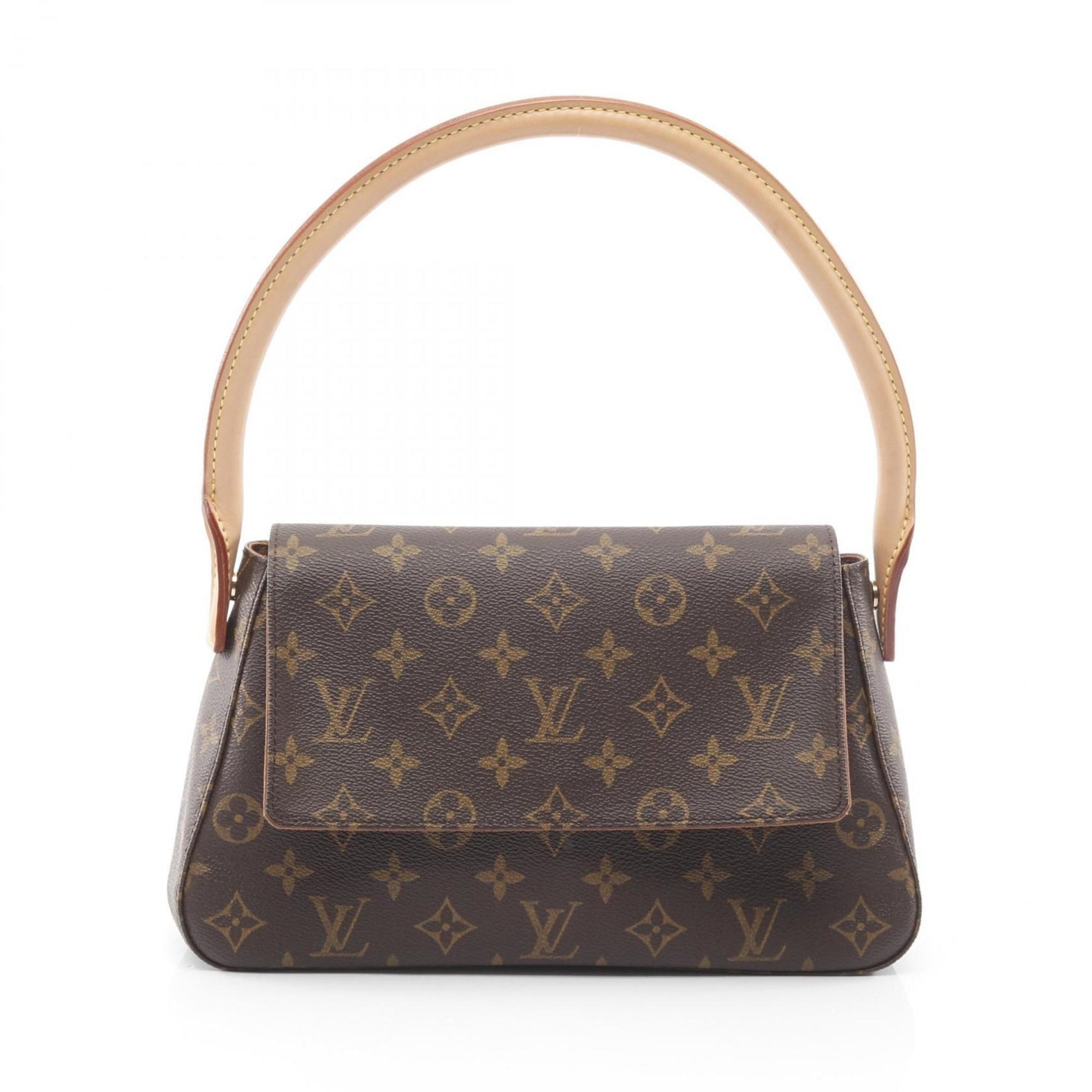 Louis Vuitton Mini Looping Monogram Handbag, Coated Canvas and Leather, Brown