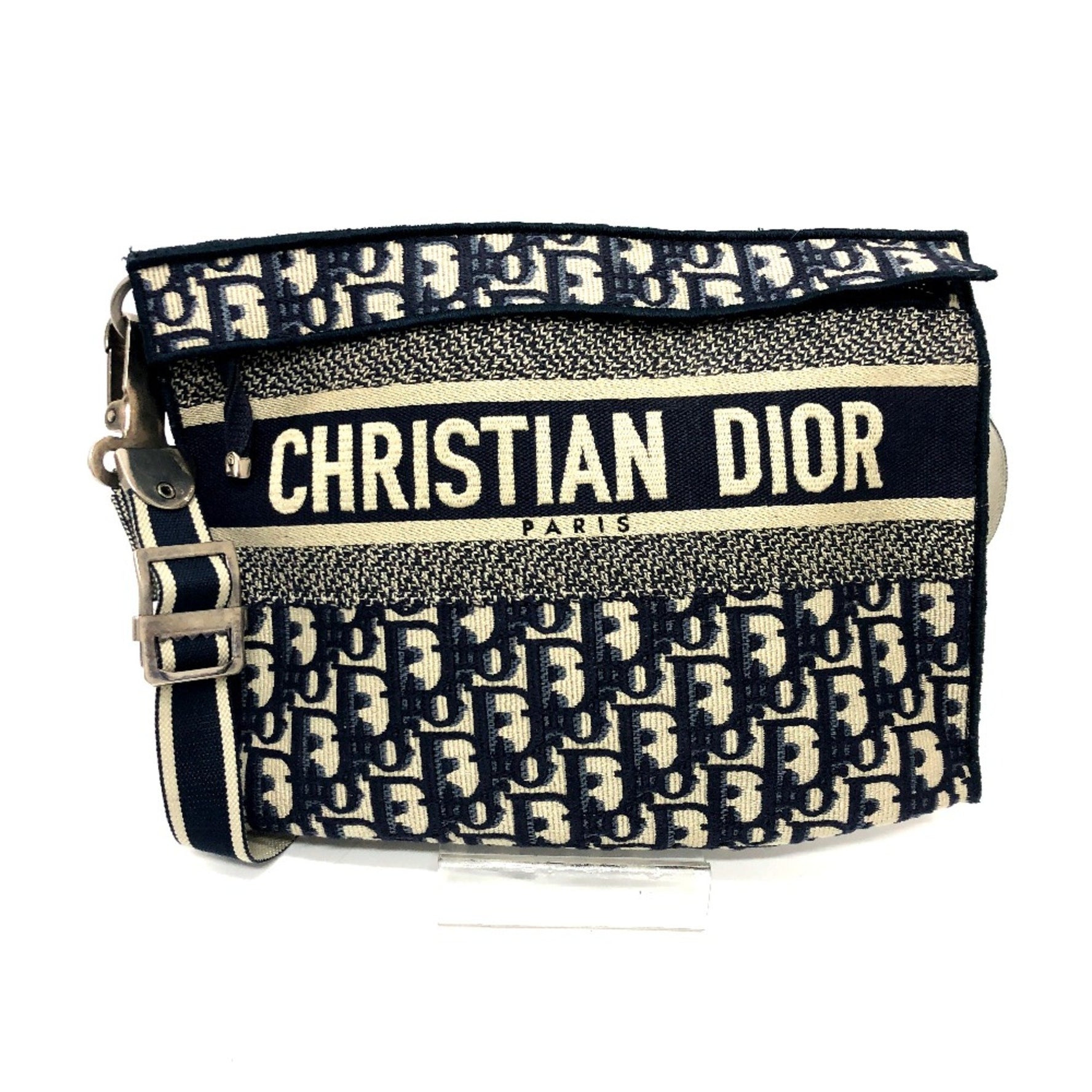 Christian Dior Flat Bag Bag Crossbody Bag Shoulder Bag SilverHardware