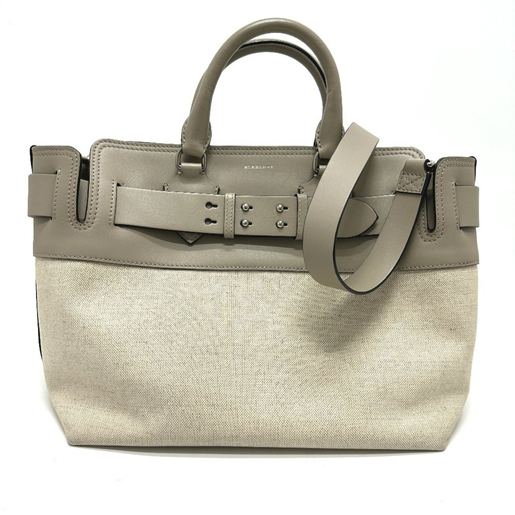 BURBERRY Medium Belt Bag, Handbag, Canvas/Leather