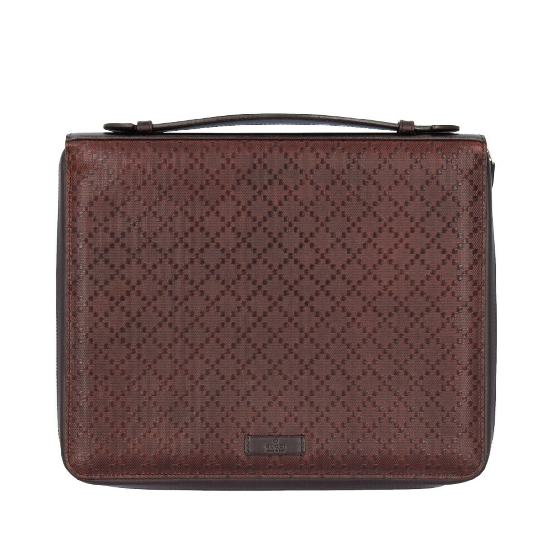 Gucci Diamante Second Bag Leather Brown Men's GUCCI