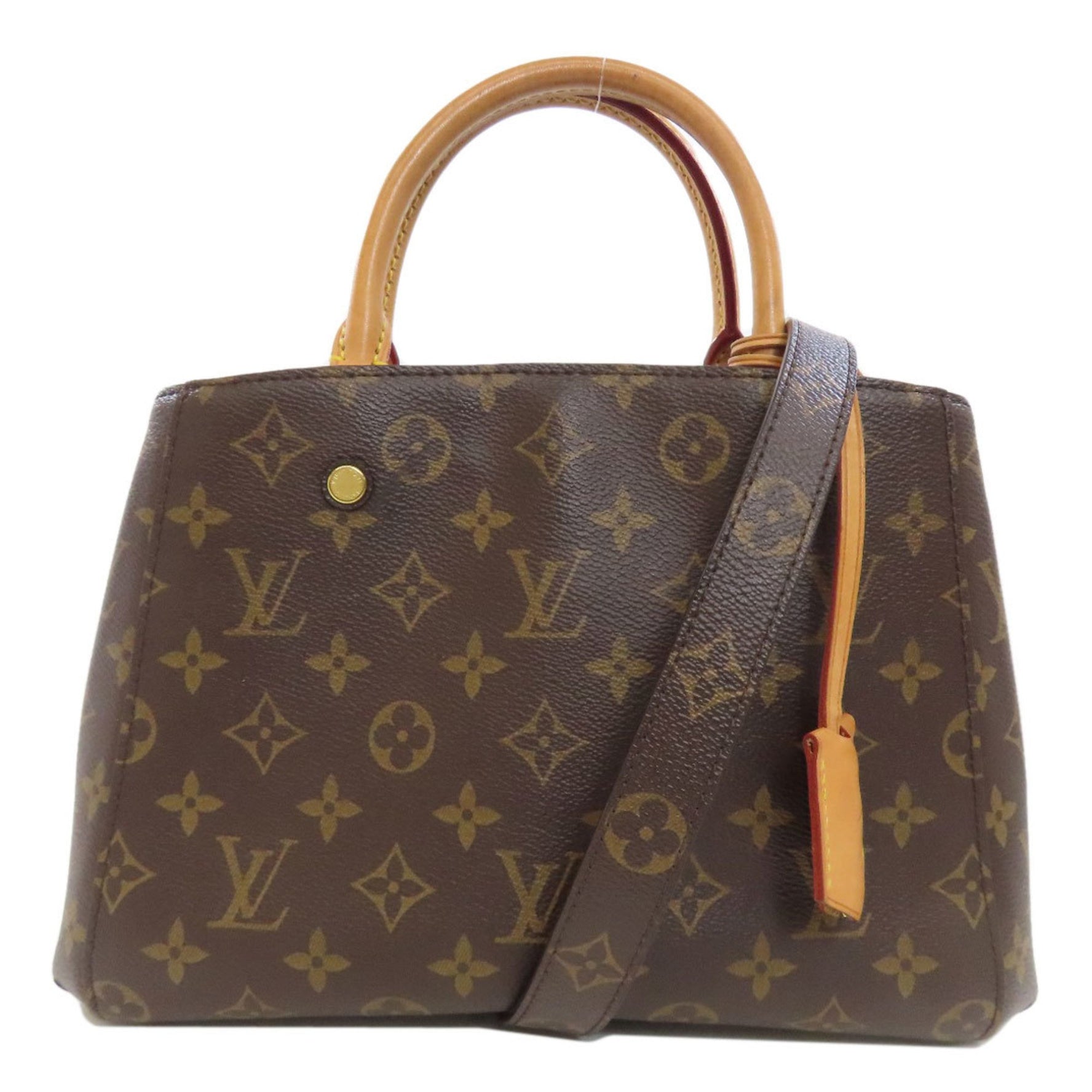 Louis Vuitton Montaigne BB Handbag Canvas