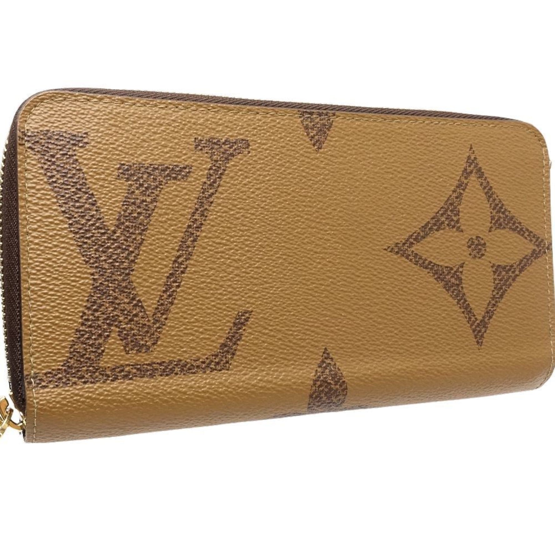 LOUIS VUITTON Louis Vuitton Long Wallet M69353 Zippy Monogram Reverse Brown