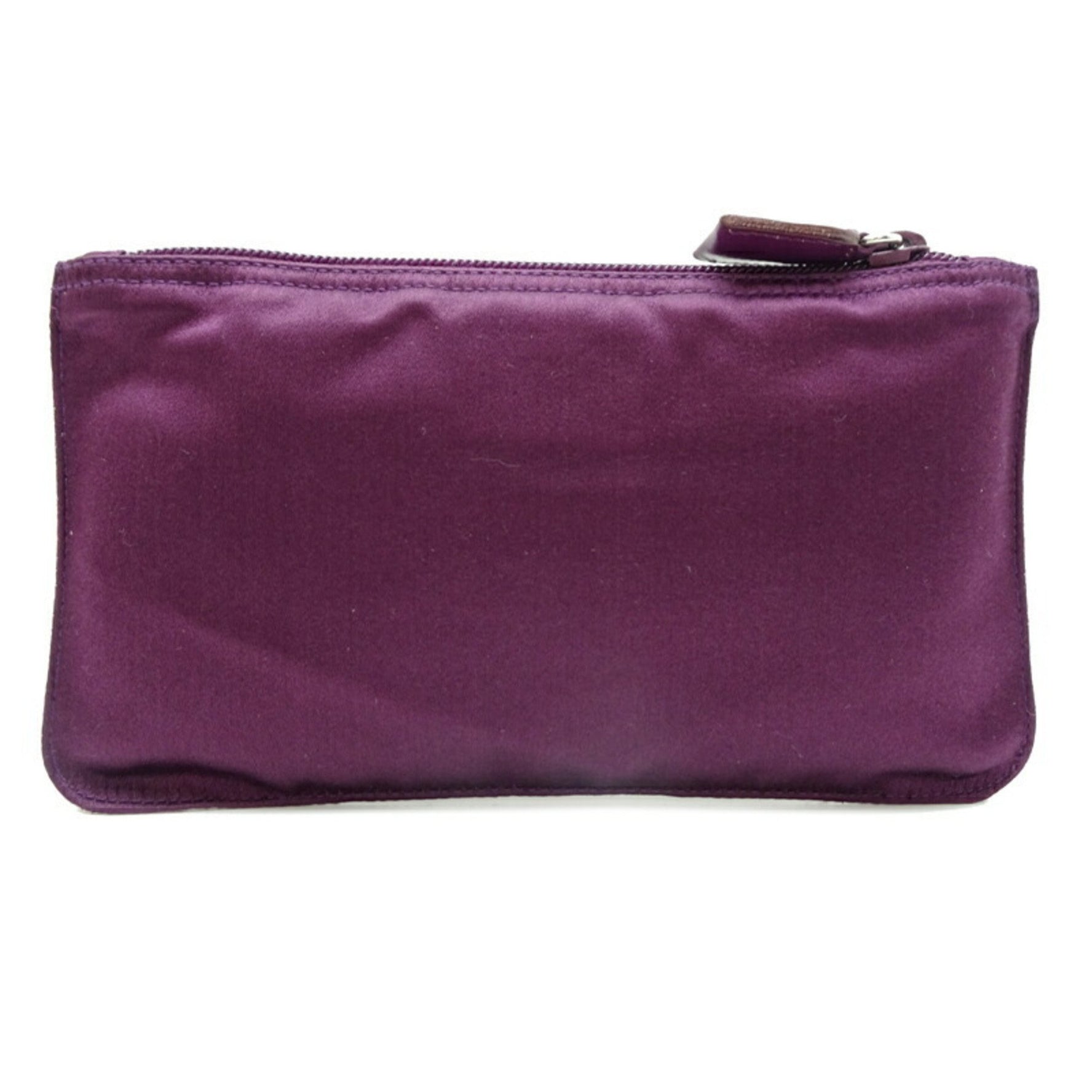 Prada Women's MV5 Satin MIRRILLO Pouch (Wine Red)