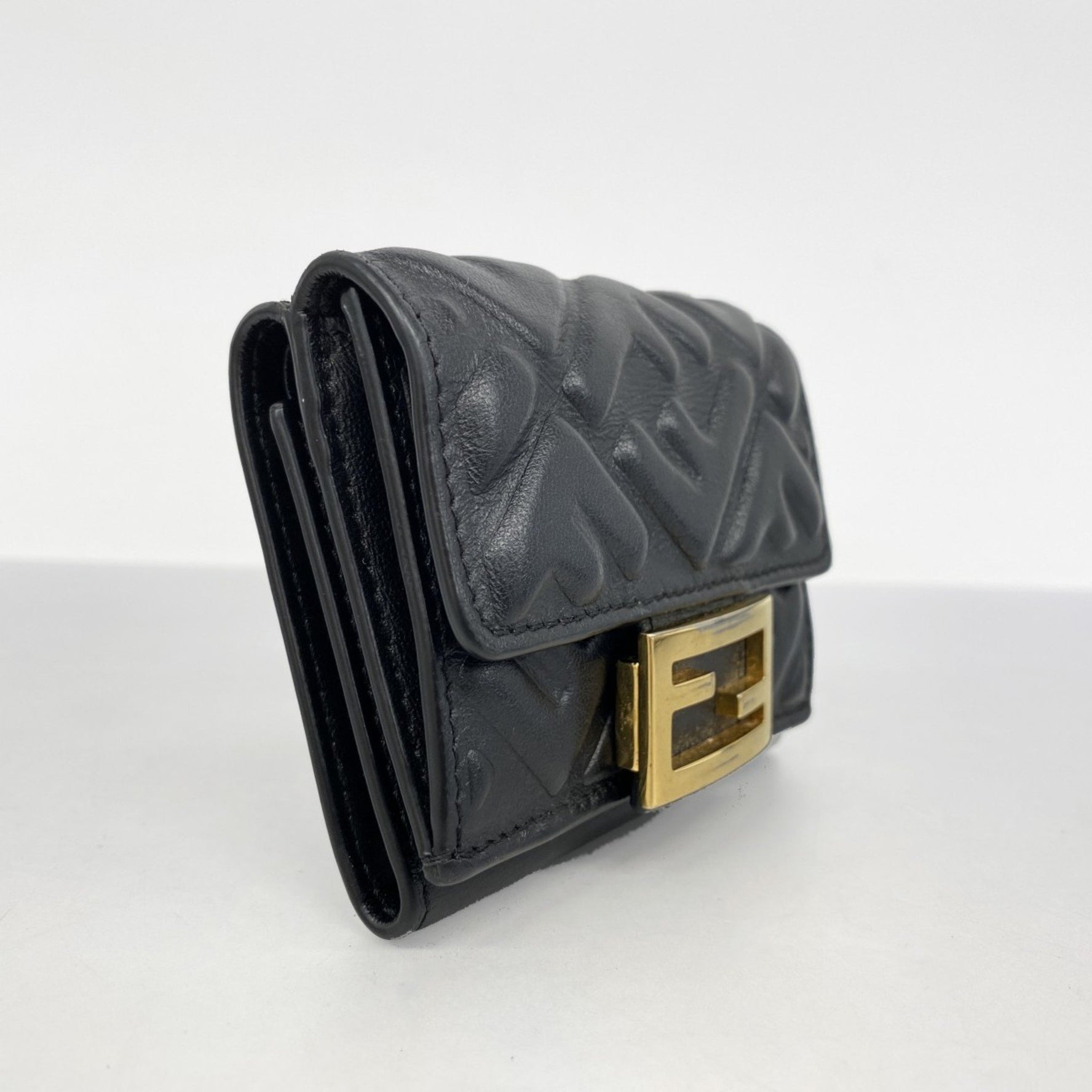 Fendi tri-fold wallet in leather