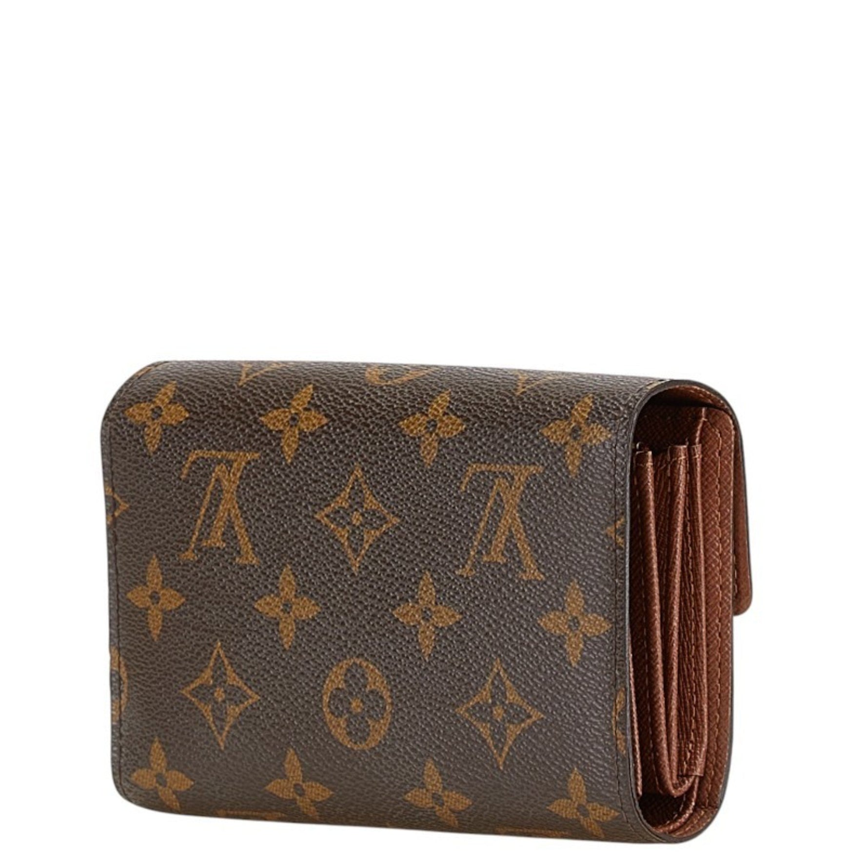 Louis Vuitton Monogram Portefeuille Alexandra Bi-fold Wallet Brown PVC