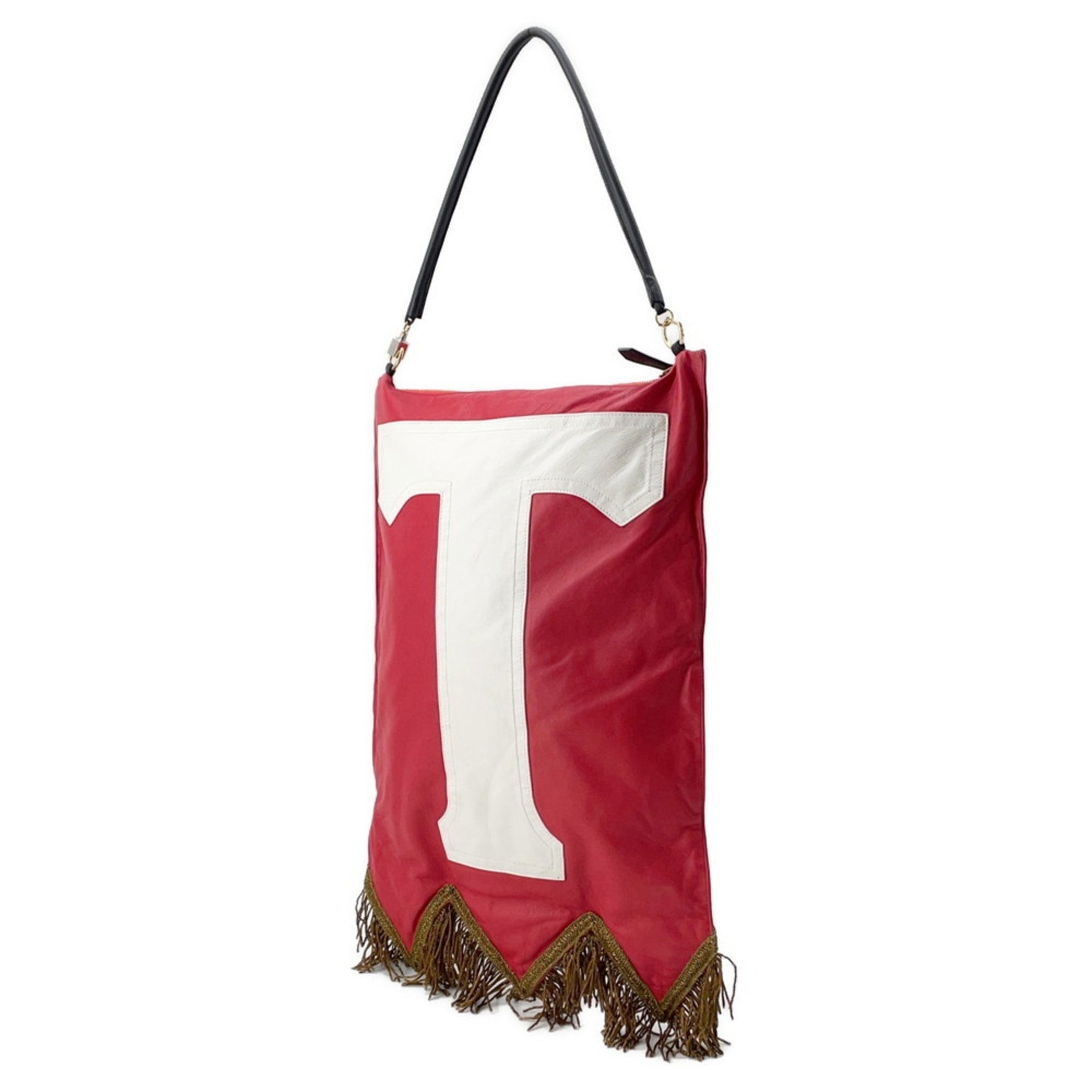 Burberry Handbag BT Flag Bag Leather White