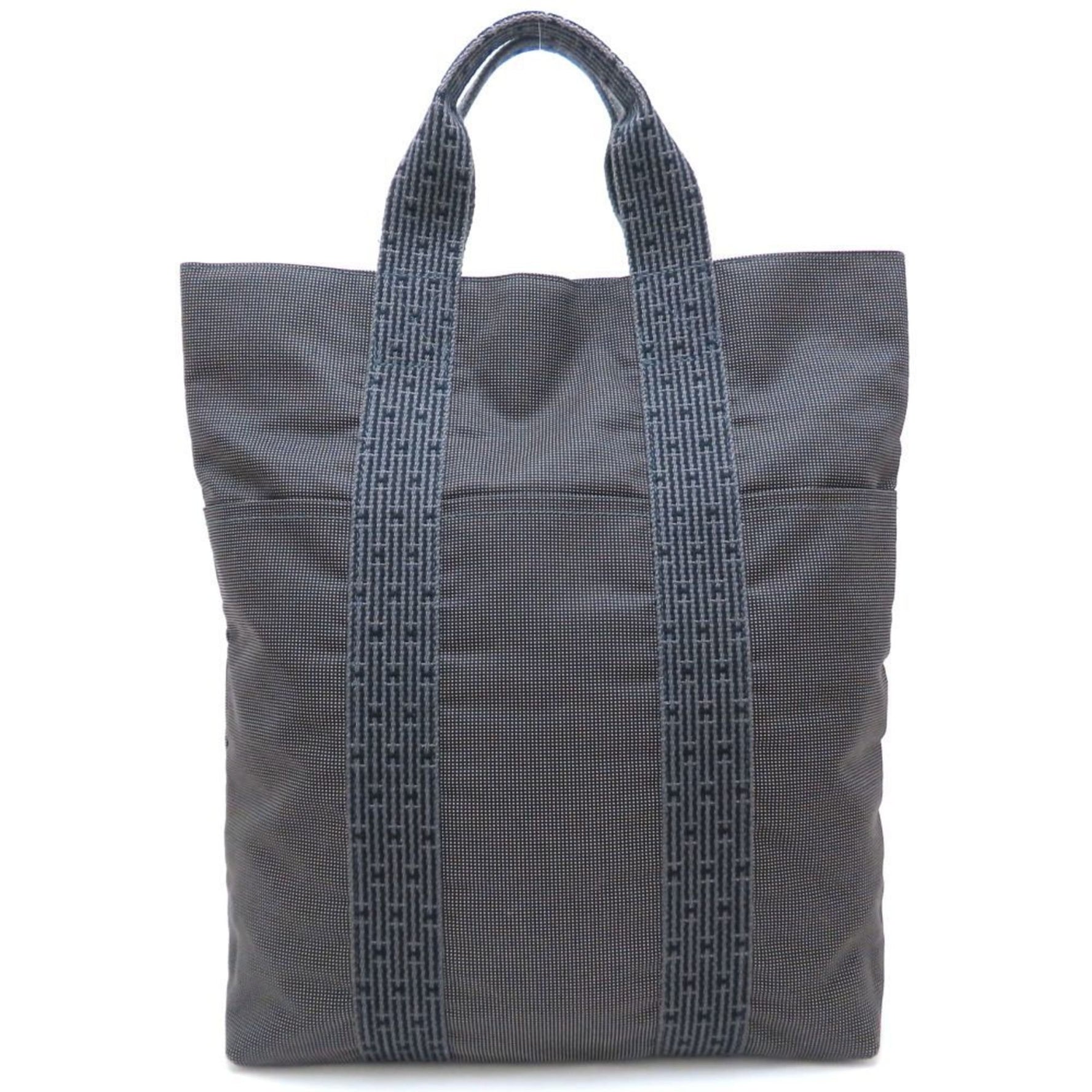 HERMES Cabas Air Line Men's/Women's Handbag, Nylon Canvas
