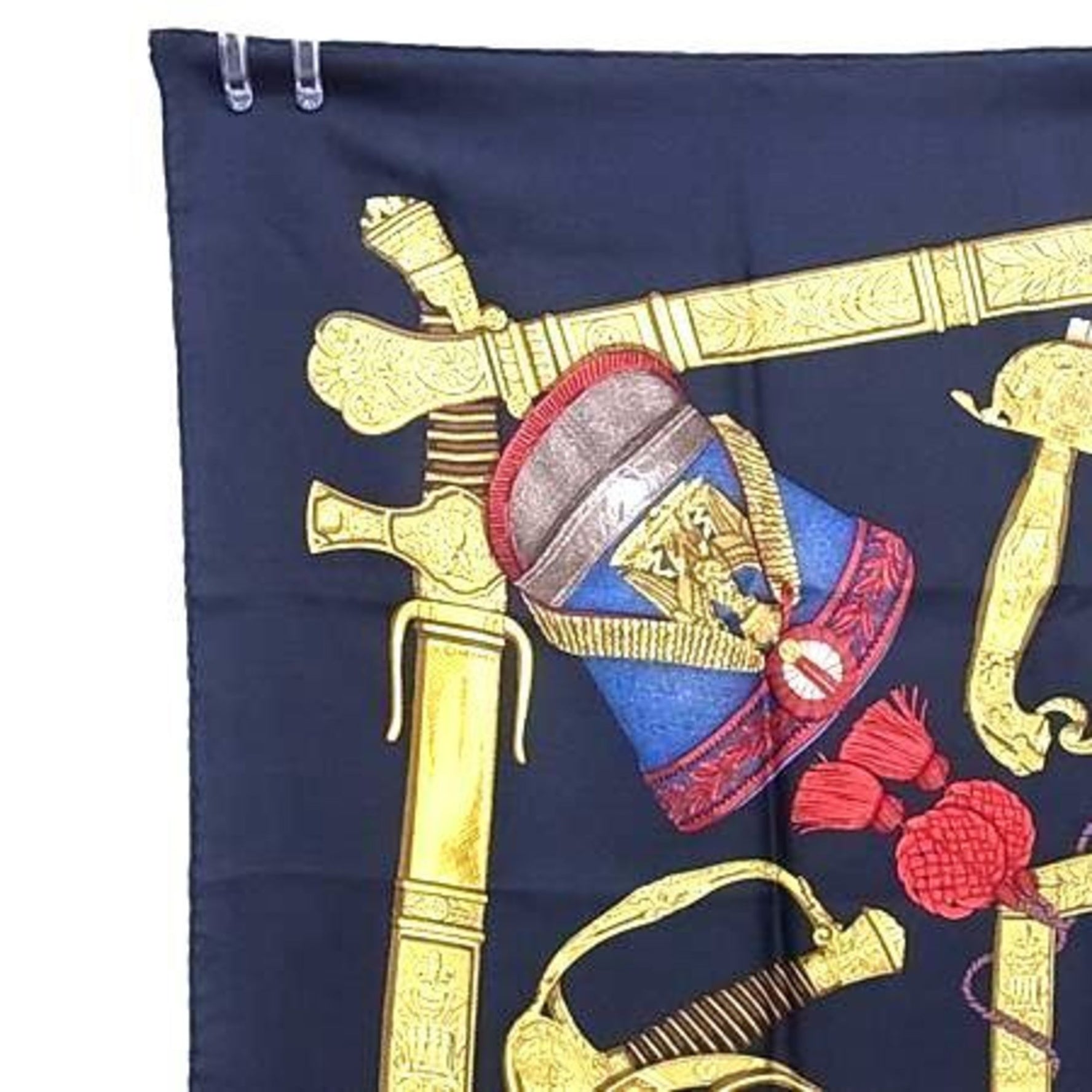 HERMES Grand Uniforme Carré 90 Scarf - Multicolor, 100% Silk, Large, Women's