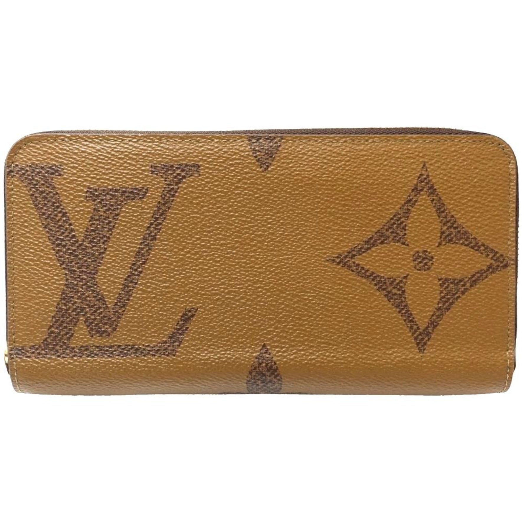LOUIS VUITTON Louis Vuitton Long Wallet M69353 Zippy Monogram Giant Reverse Brown
