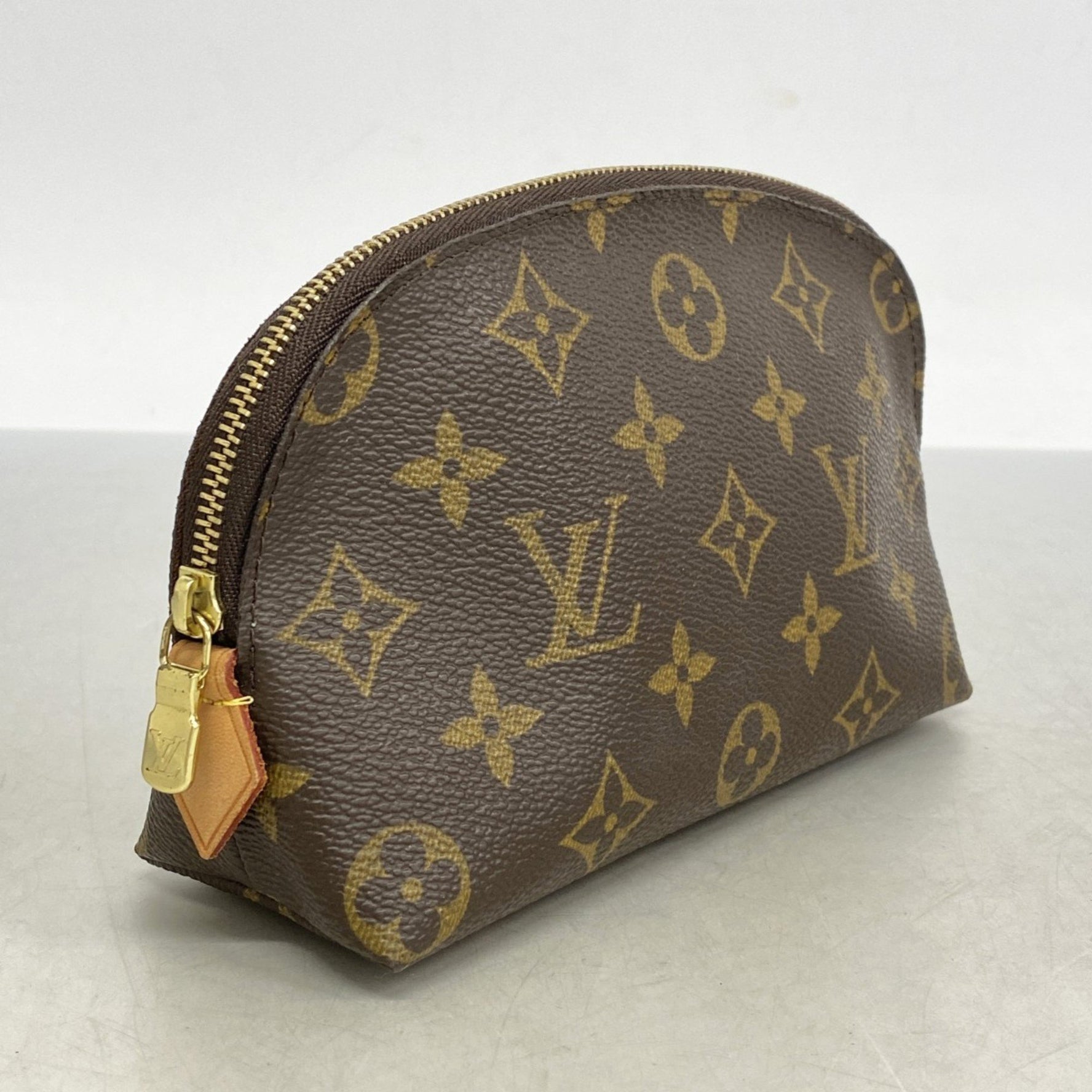 Louis Vuitton Monogram Pochette Tick PM M47515 Brown Women's Pouch