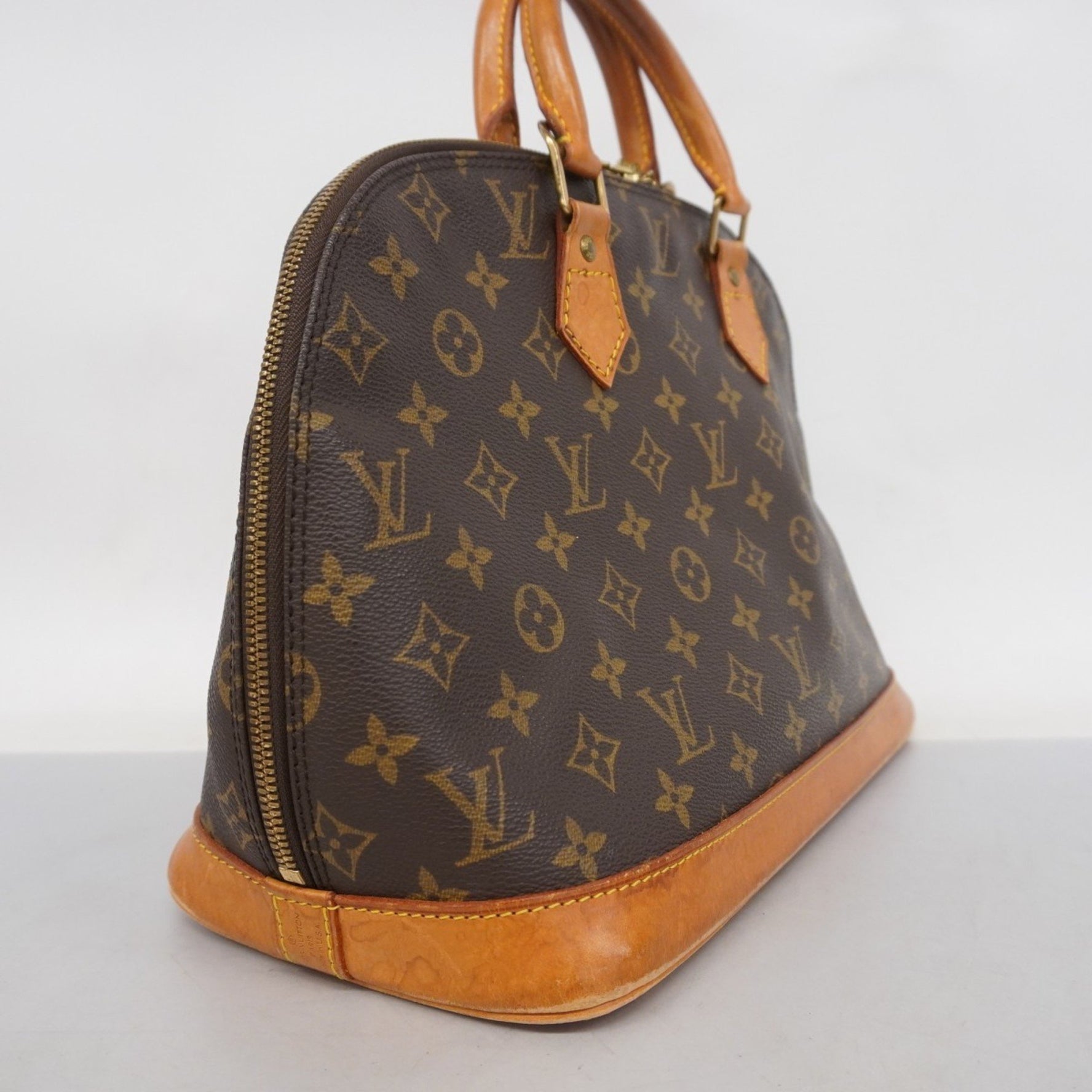 Louis Vuitton Monogram Alma Handbag M51130 Brown Women's