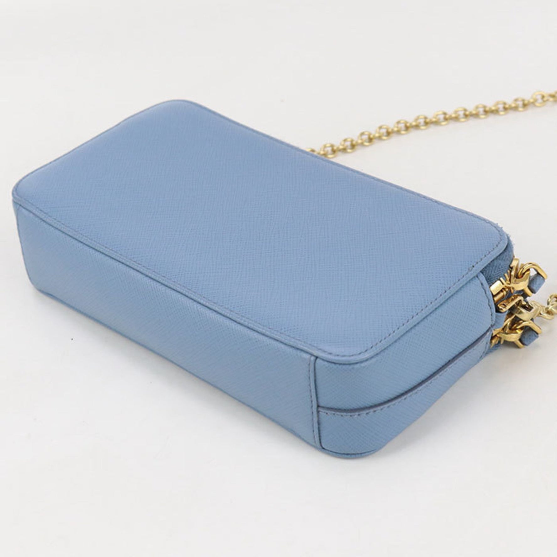 PRADA Shoulder Bag Saffiano Leather QHH Chain