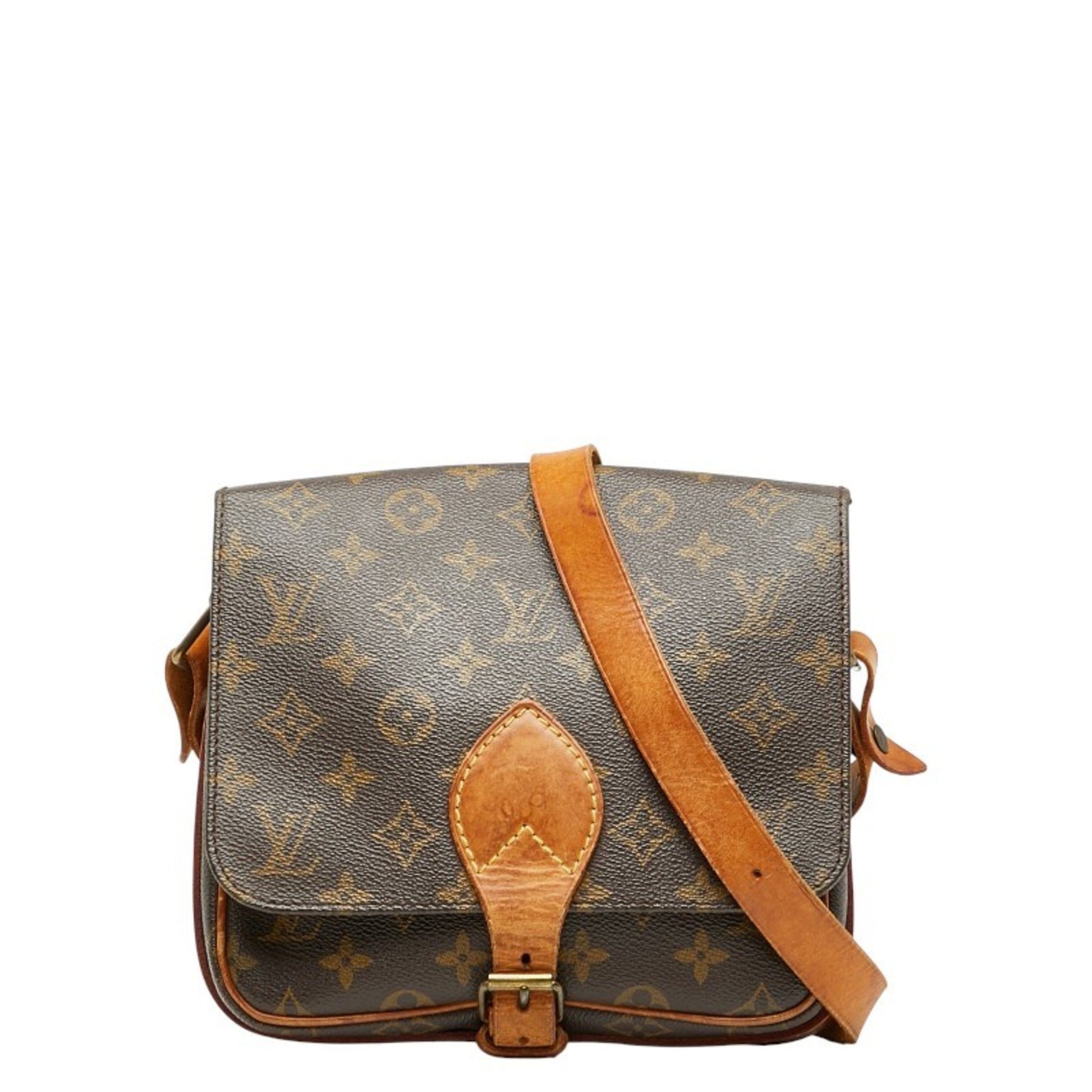 Louis Vuitton Monogram Carte Cher MM Crossbody Shoulder Bag PVC Leather LOUIS VUITTON