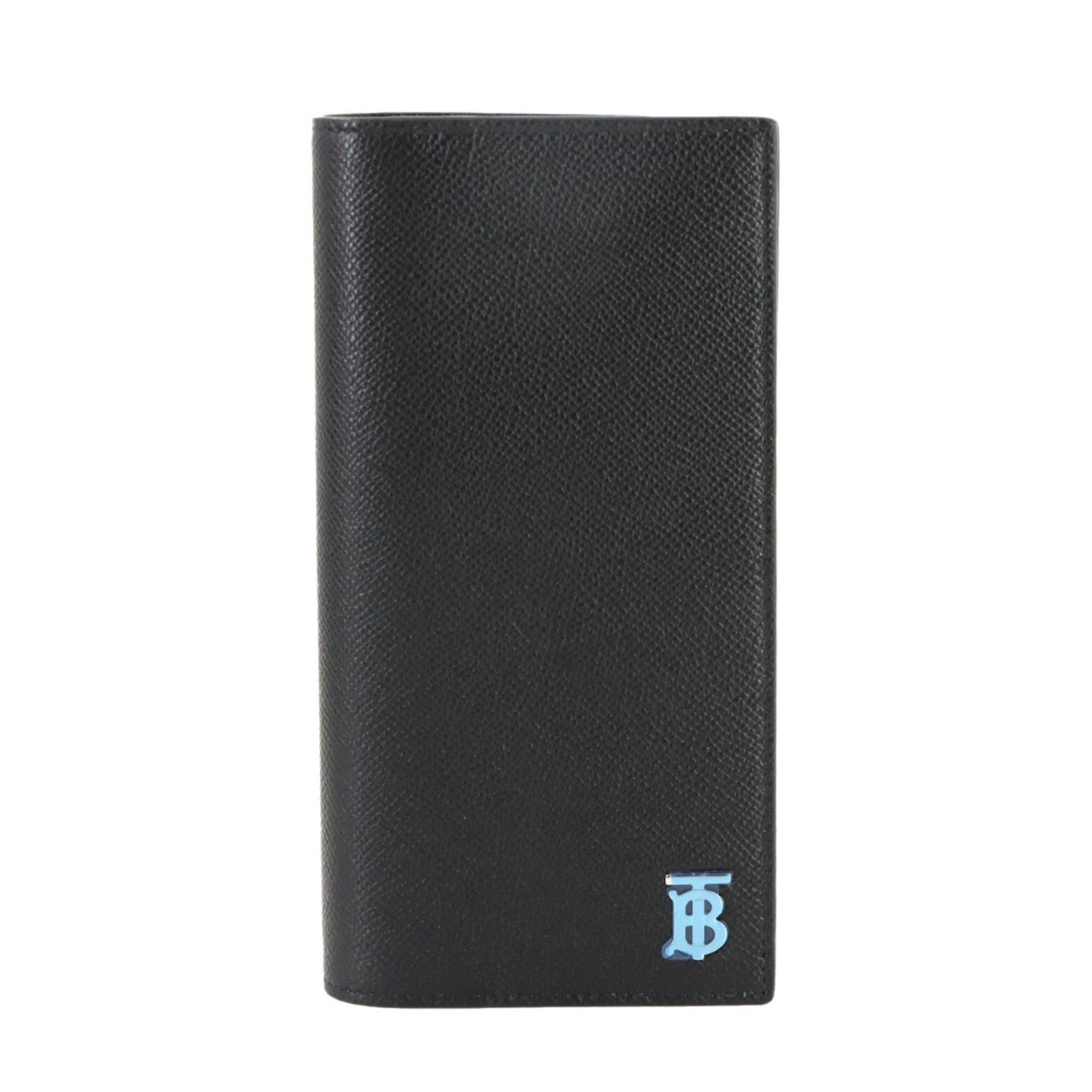 Burberry TB Bifold Long Wallet in Leather with Silver Hardware