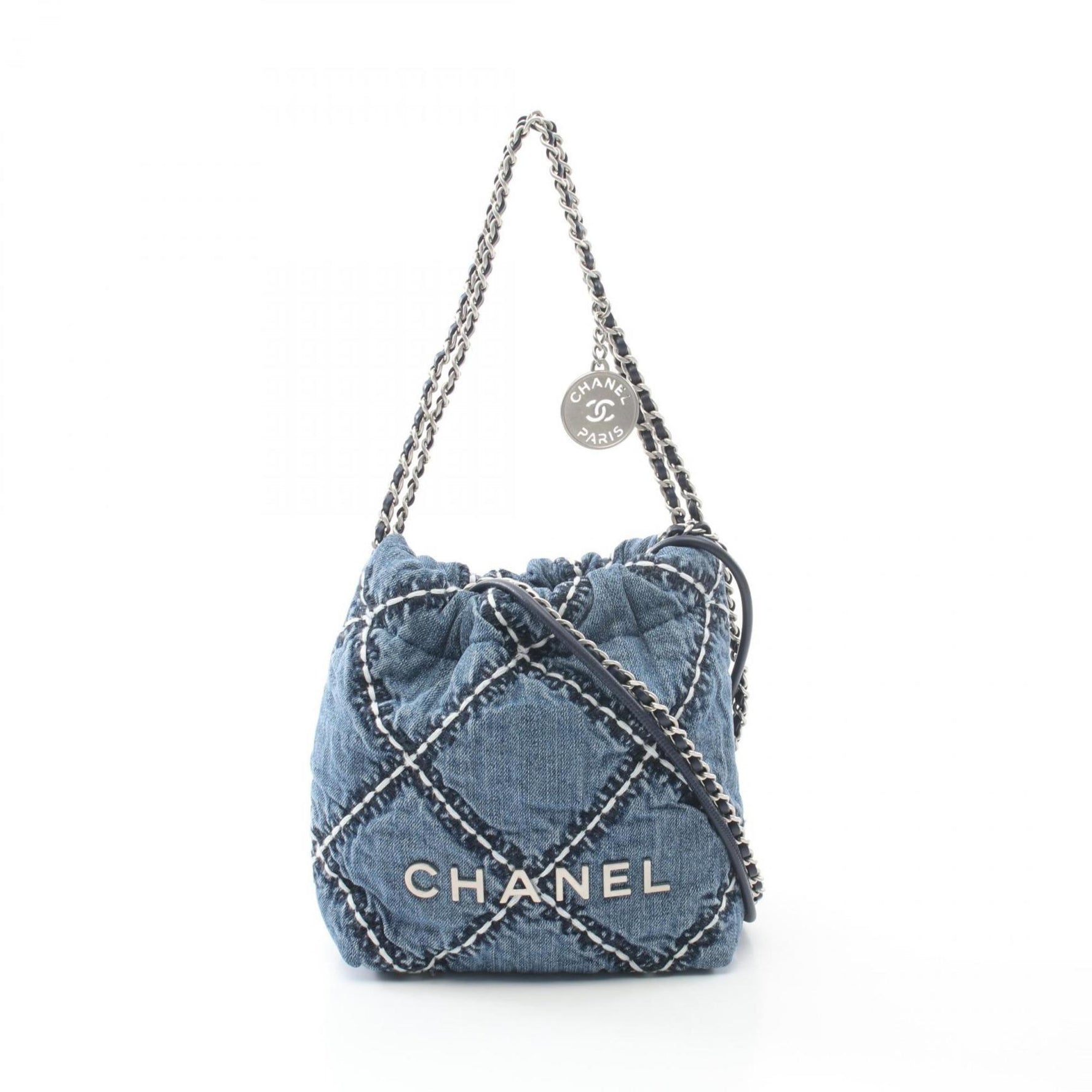 CHANEL 22 Mini Shoulder Bag Denim